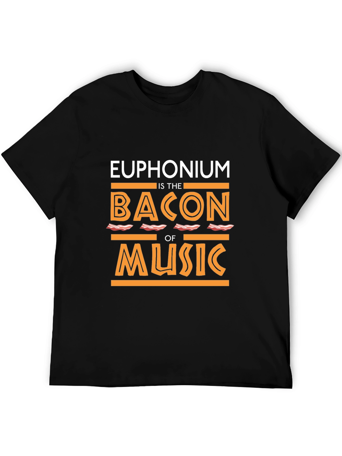 Euphonium Bacon Music T-Shirt - Funny Musician Tee