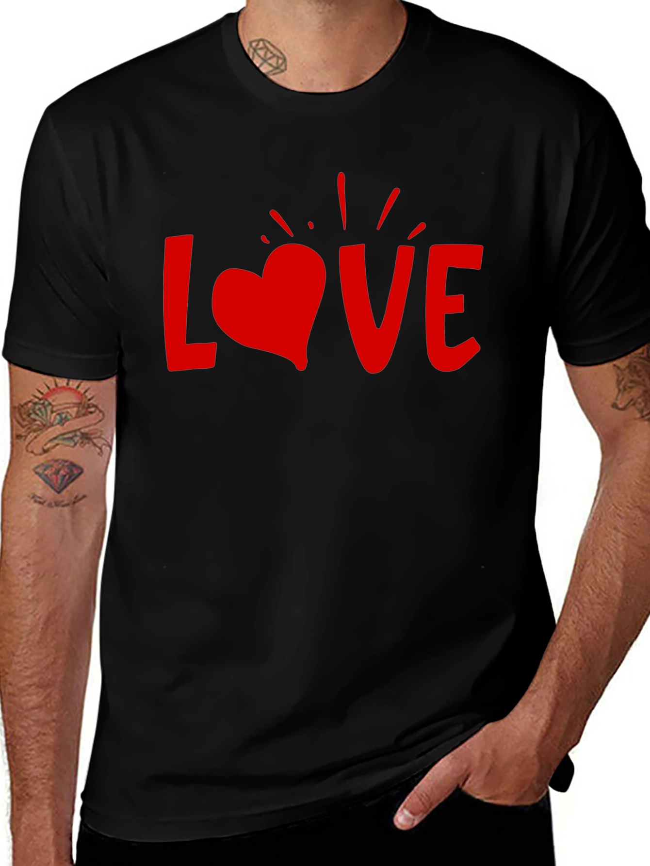Love Heart Valentines Day T-Shirt