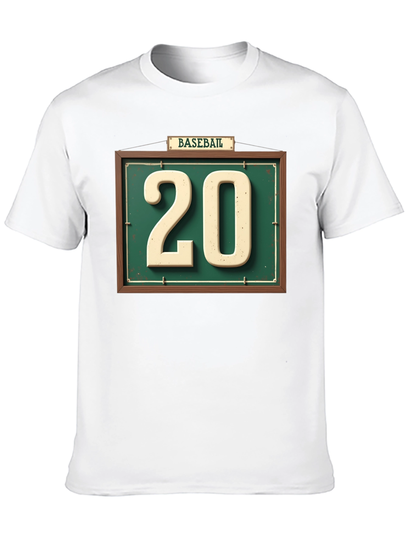 Baseball Number 20 Graphic T-Shirt