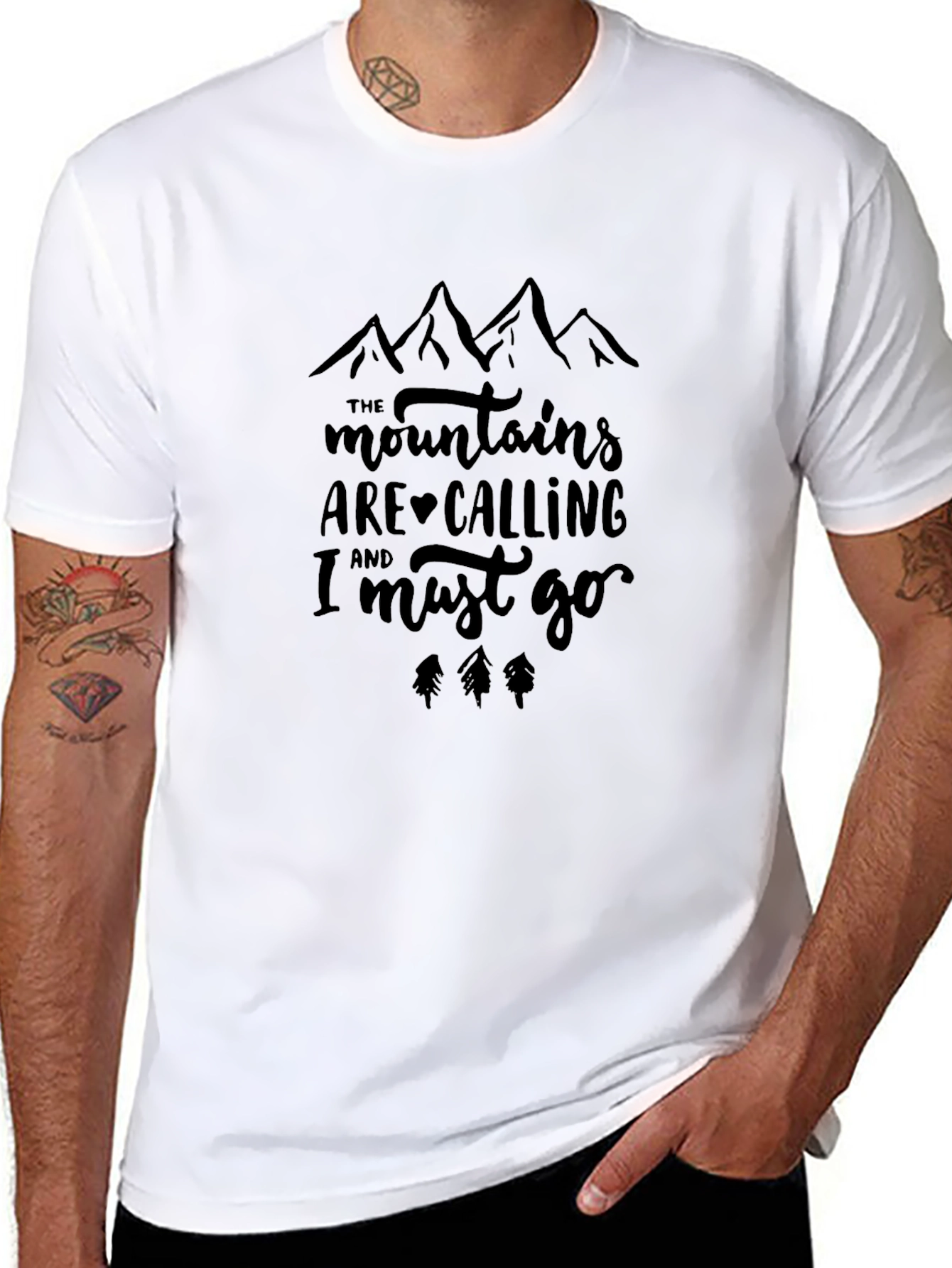 Mountains Are Calling Mens T-Shirt