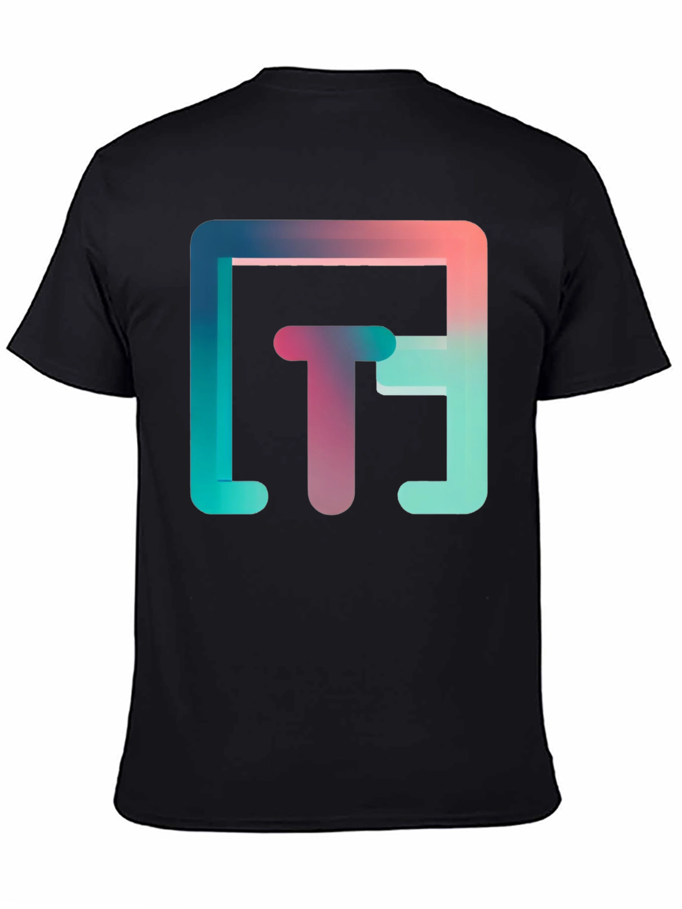 Abstract Gradient Graphic Tee - Modern Style