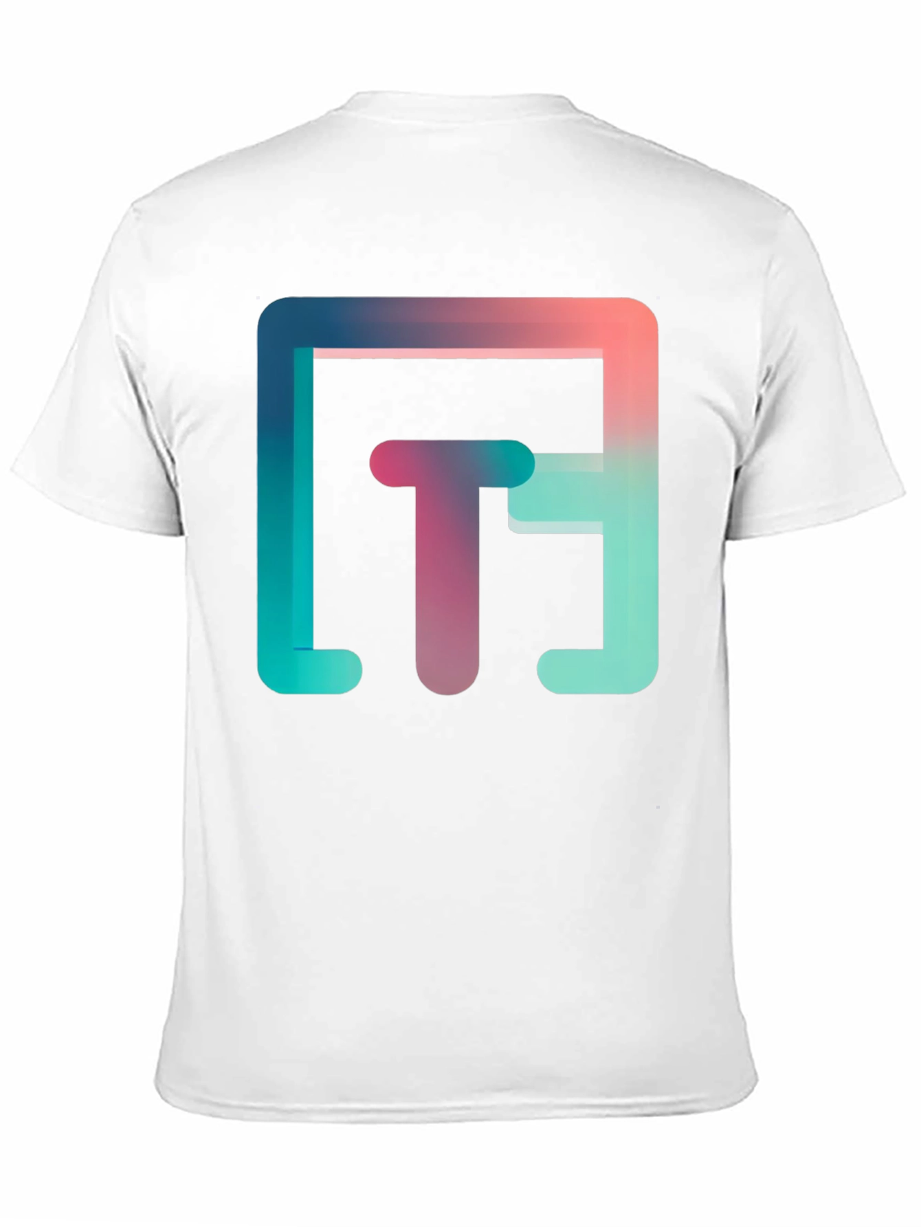 Abstract Gradient Graphic Tee - Modern Style