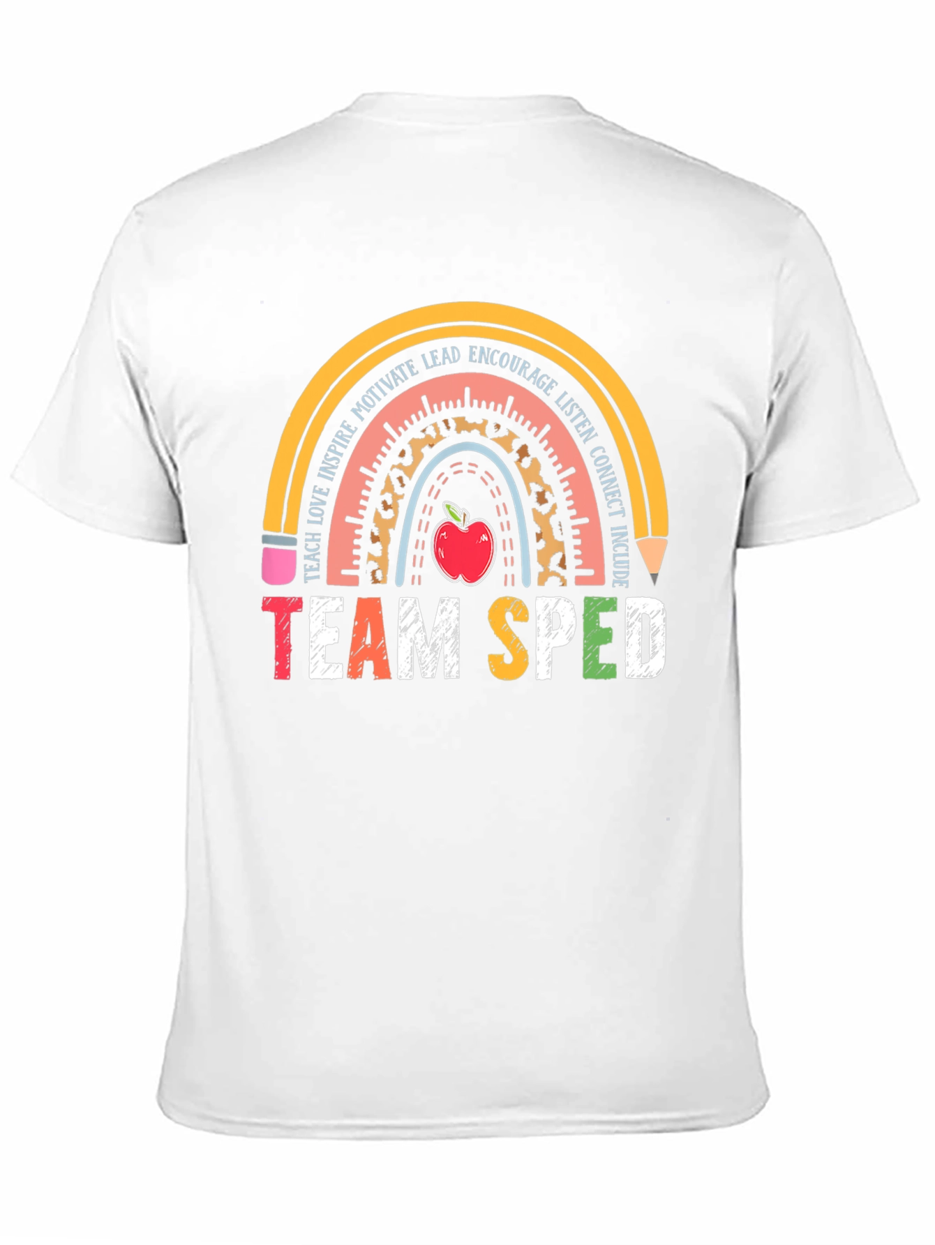 Team SPED Teacher Rainbow T-Shirt
