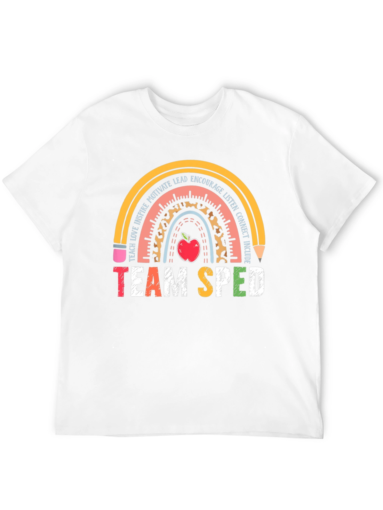 Team SPED Teacher Rainbow T-Shirt
