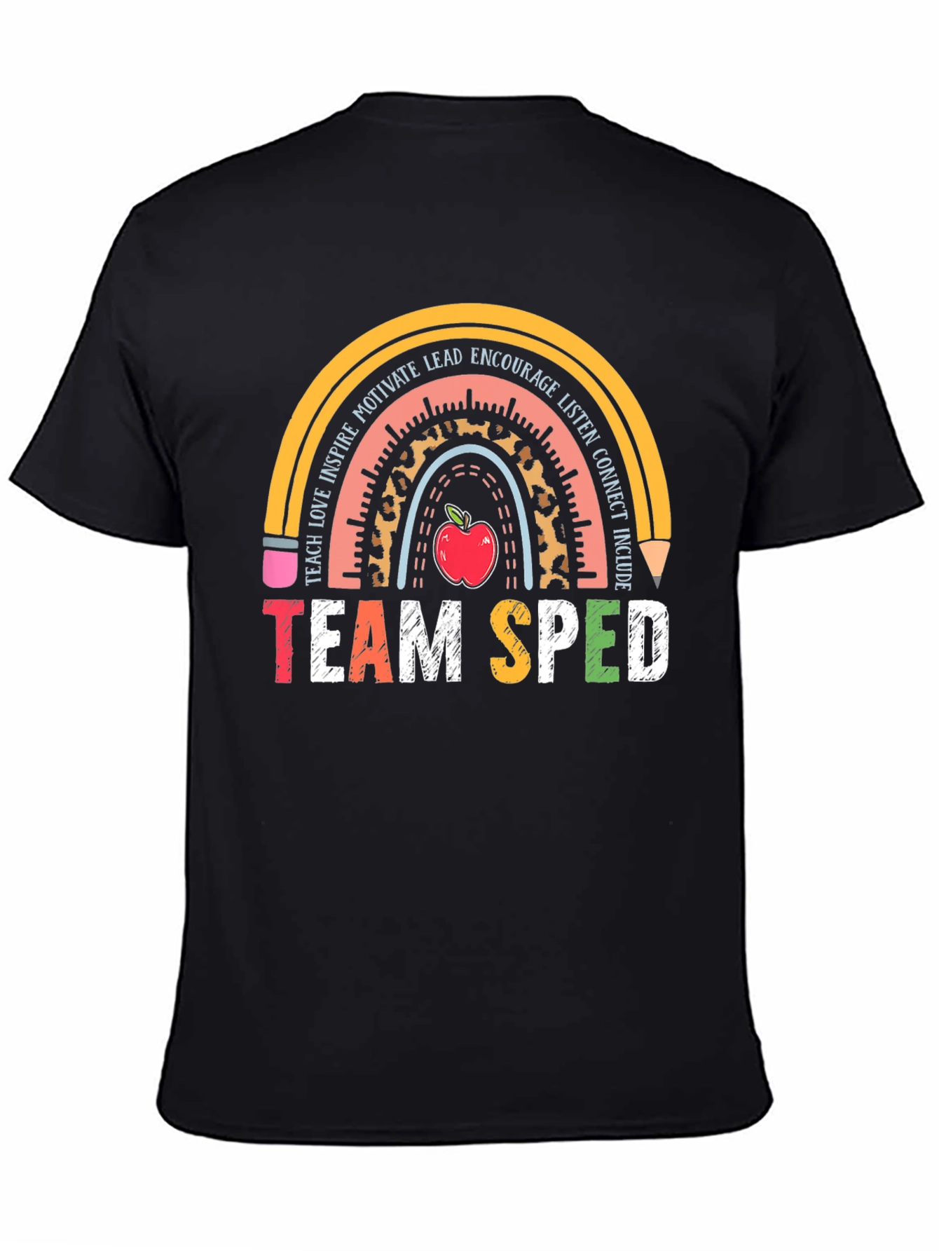 Team SPED Teacher Rainbow T-Shirt