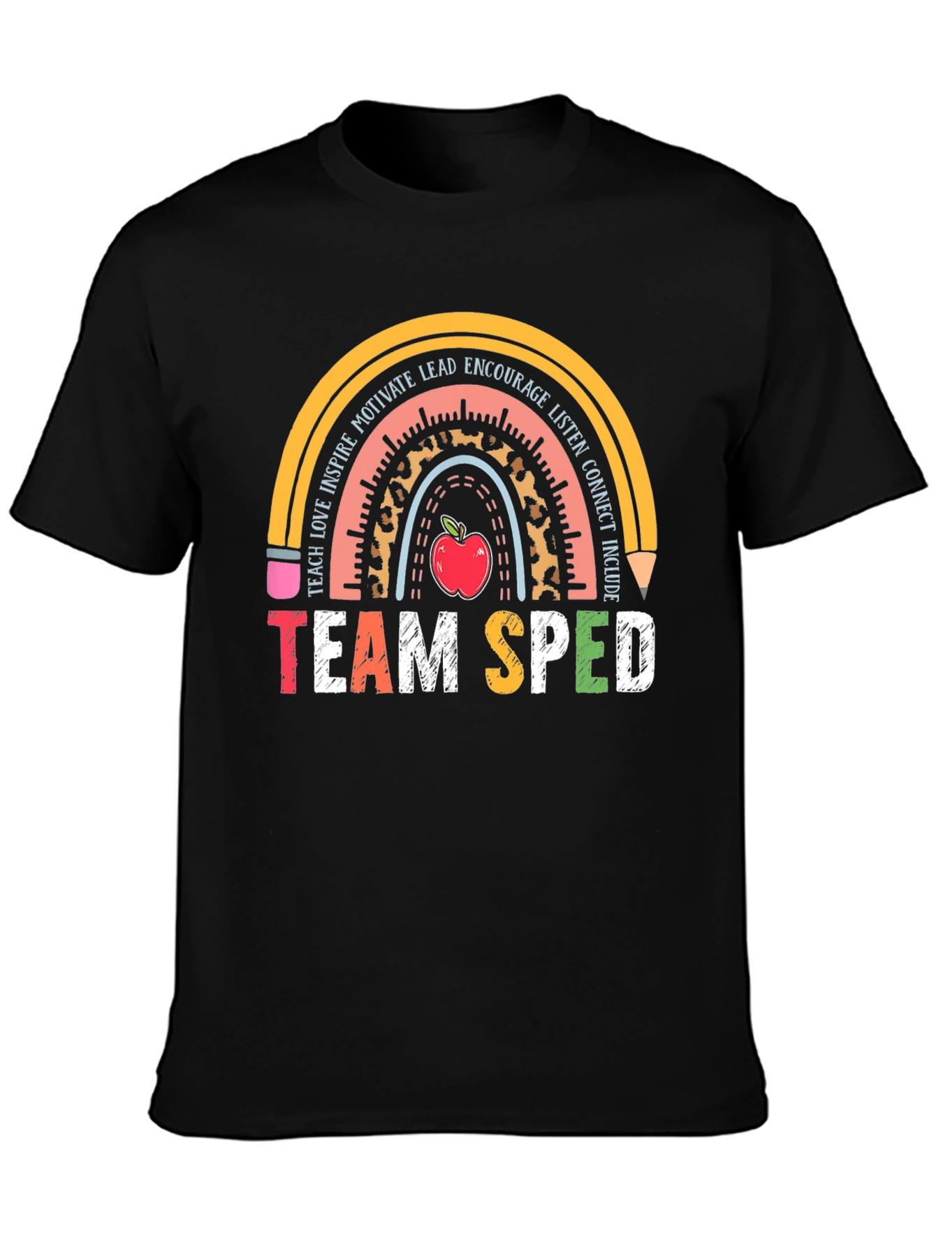 Team SPED Teacher Rainbow T-Shirt