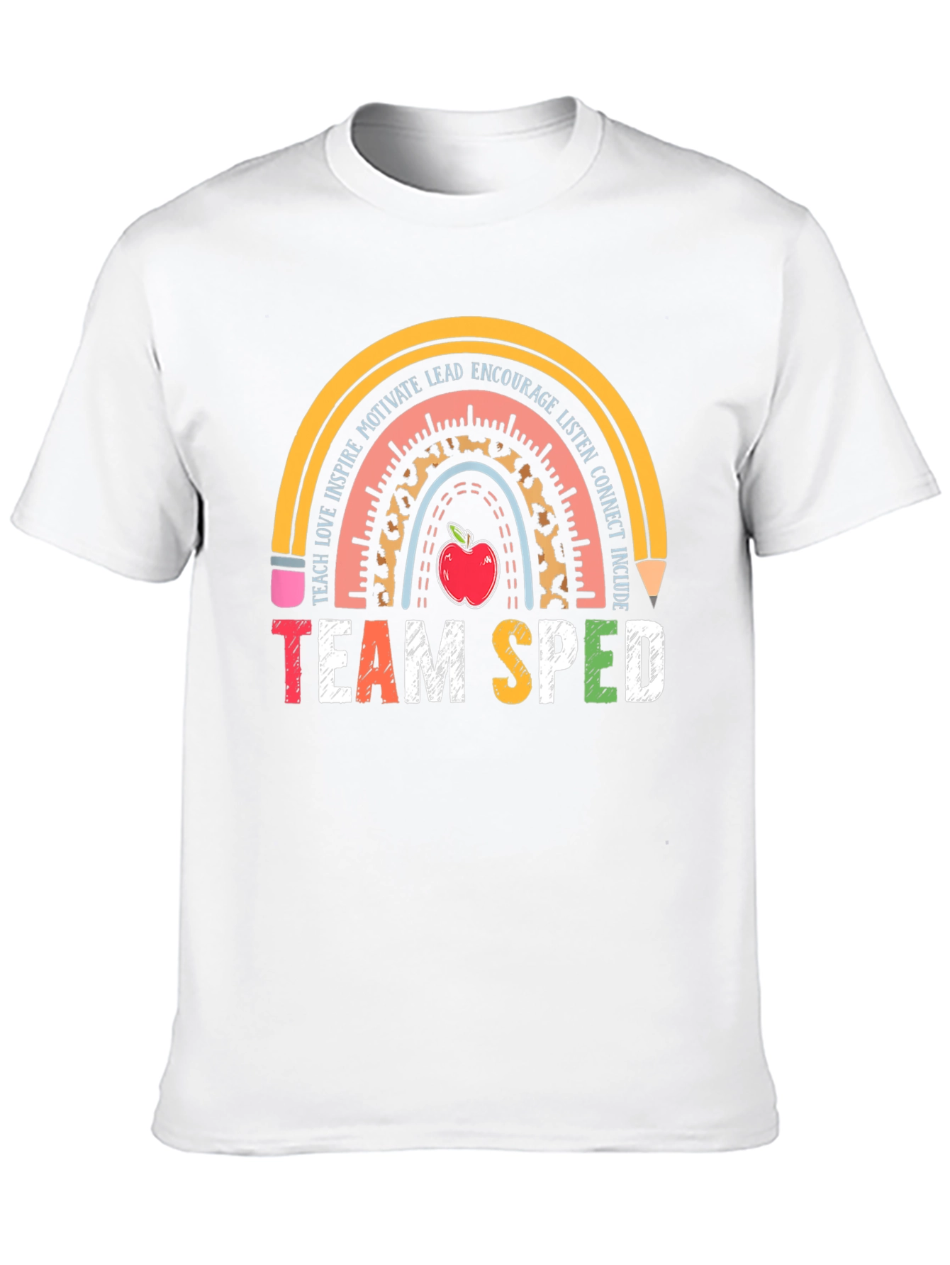 Team SPED Teacher Rainbow T-Shirt