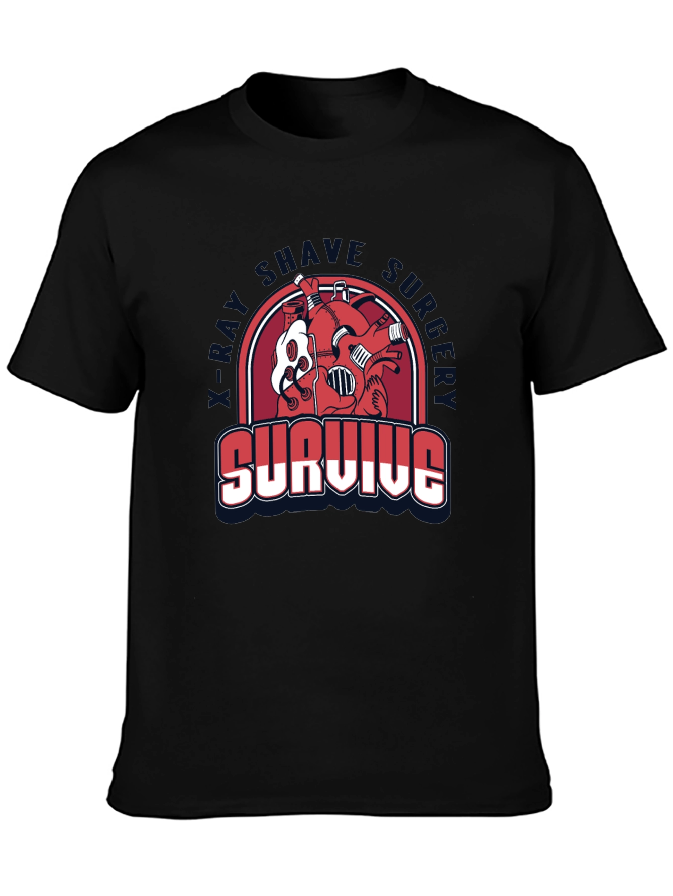 Survive X-Ray Shave Funny T-Shirt