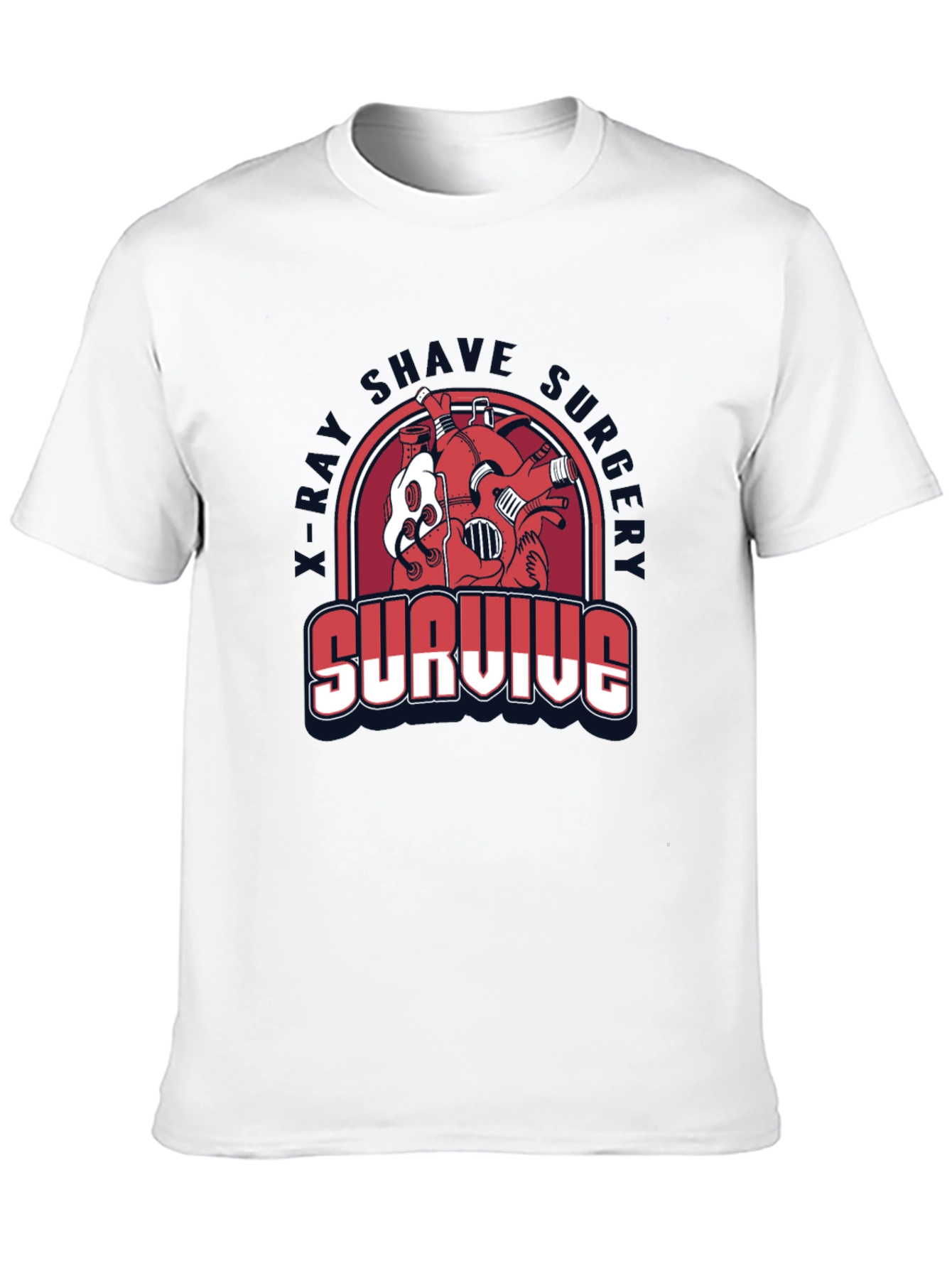 Survive X-Ray Shave Funny T-Shirt