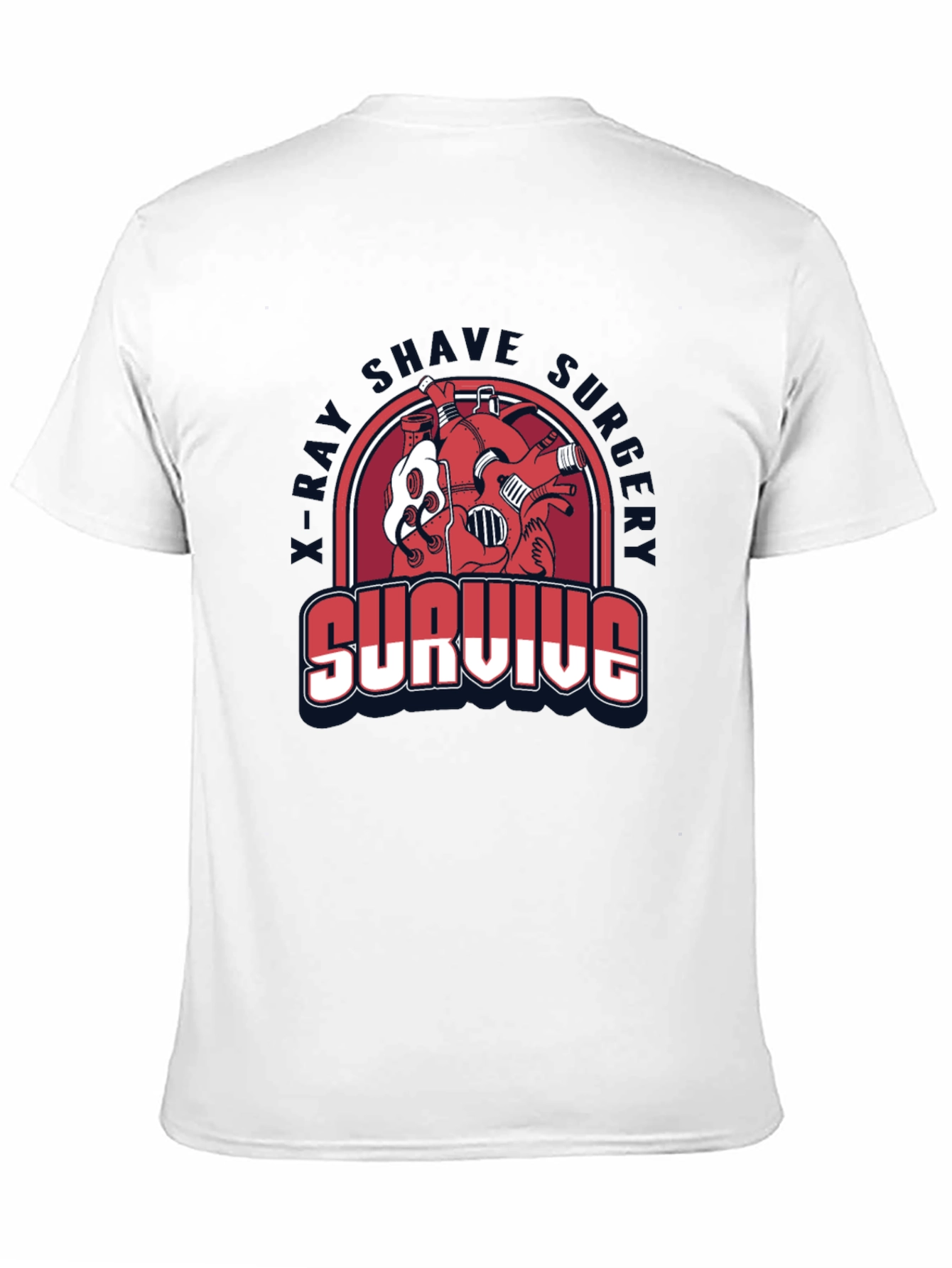 Survive X-Ray Shave Funny T-Shirt