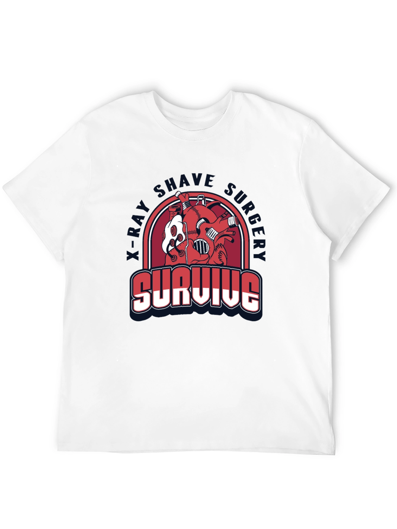 Survive X-Ray Shave Funny T-Shirt