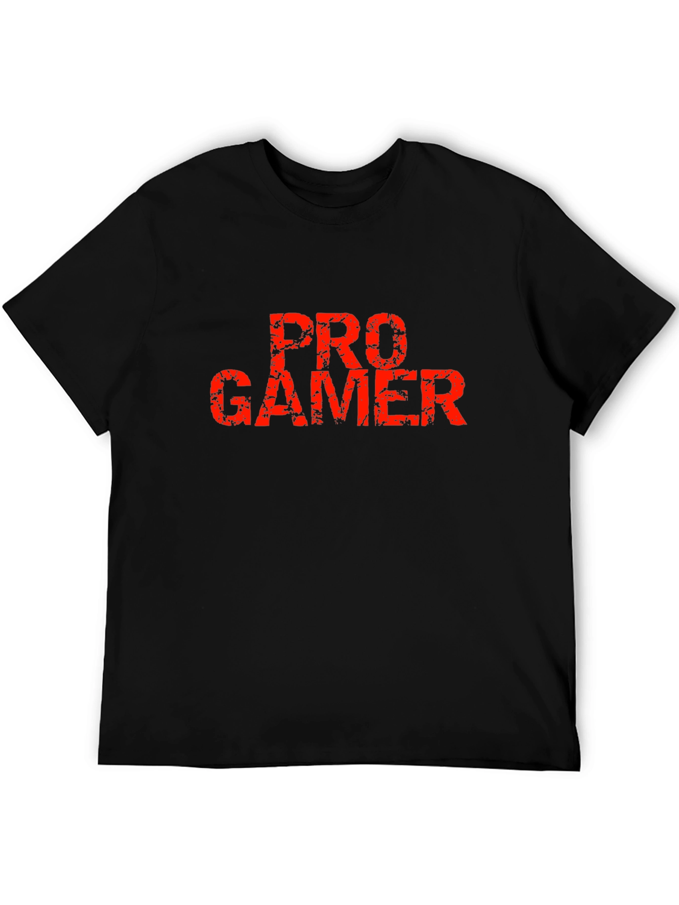 Pro Gamer Distressed Graphic Tee - Black