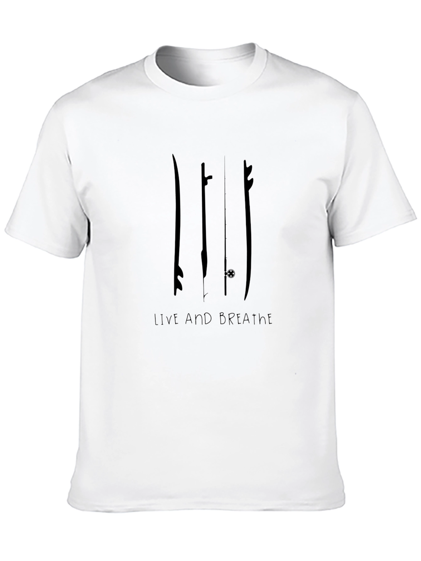 Surfboard Graphic Tee - Live and Breathe