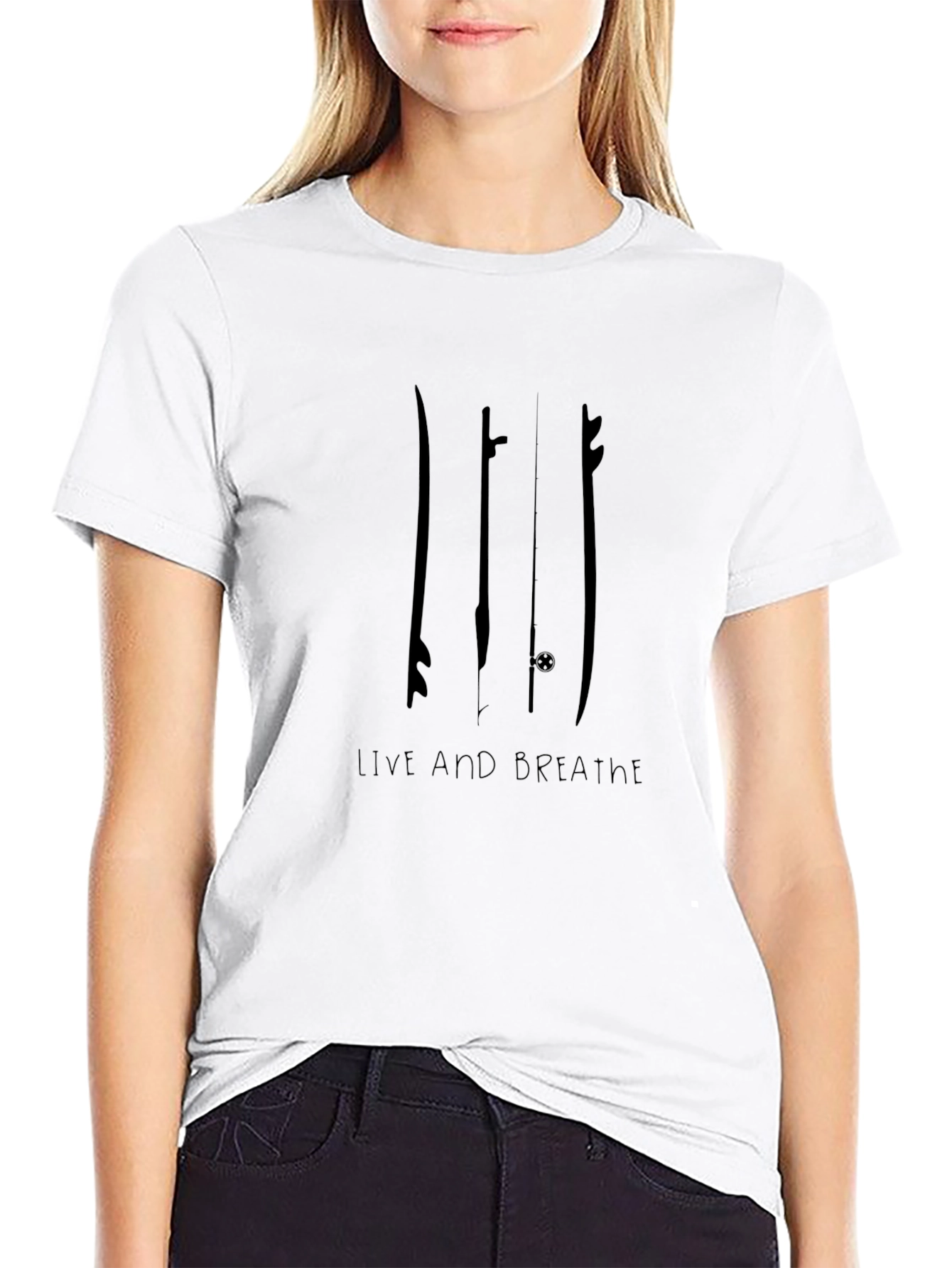 Surfboard Graphic Tee - Live and Breathe