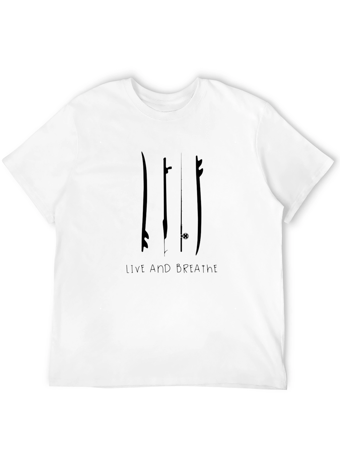 Surfboard Graphic Tee - Live and Breathe