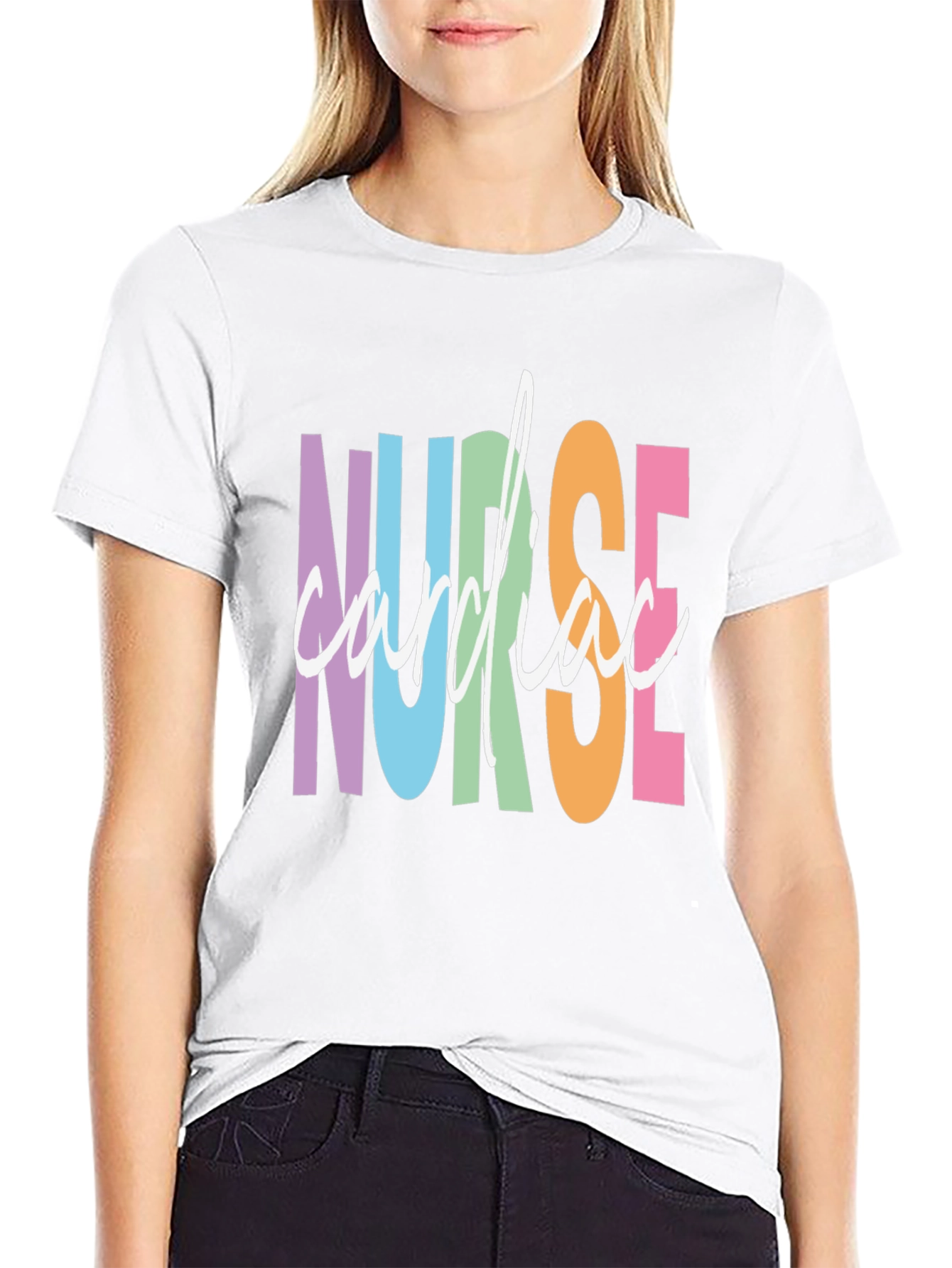 Cardiac Nurse Graphic Tee - Black