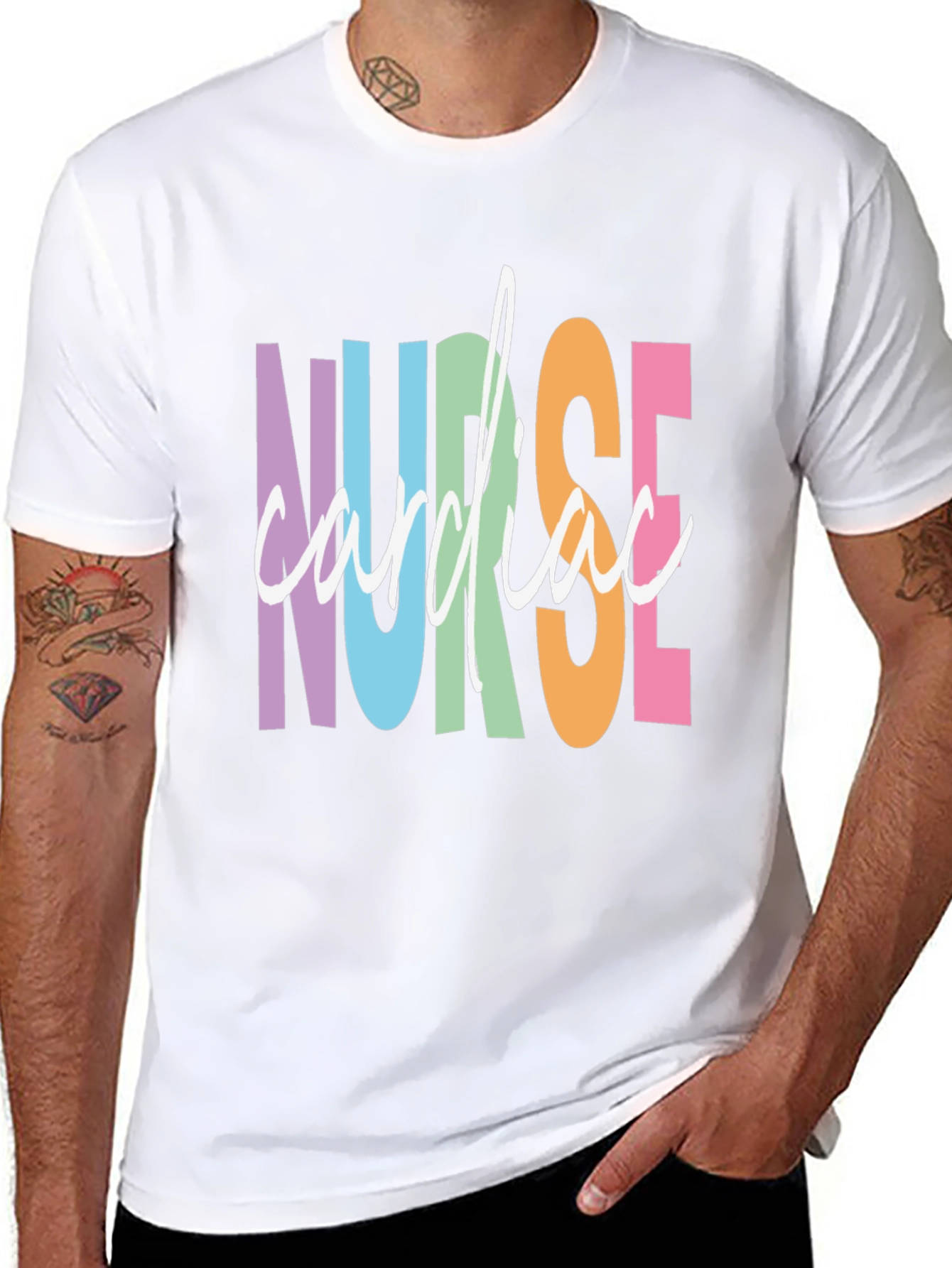 Cardiac Nurse Graphic Tee - Black