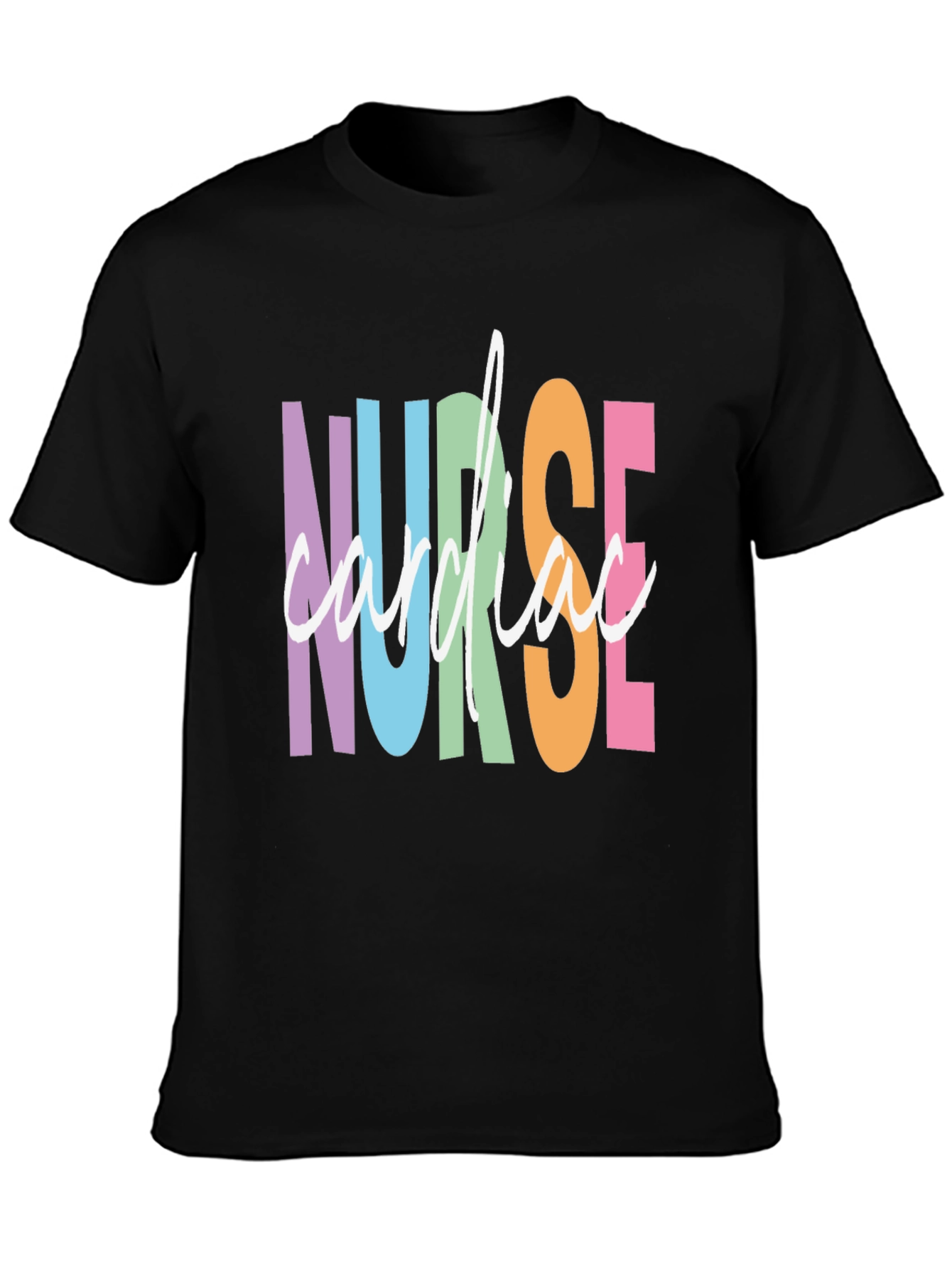 Cardiac Nurse Graphic Tee - Black