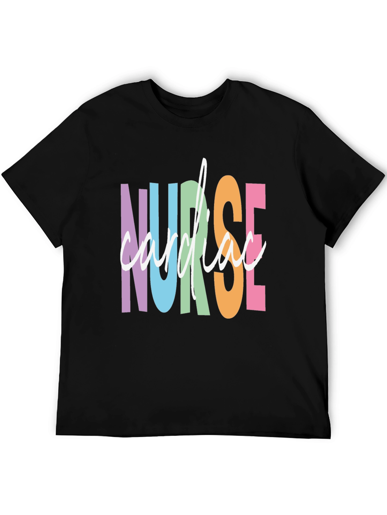 Cardiac Nurse Graphic Tee - Black