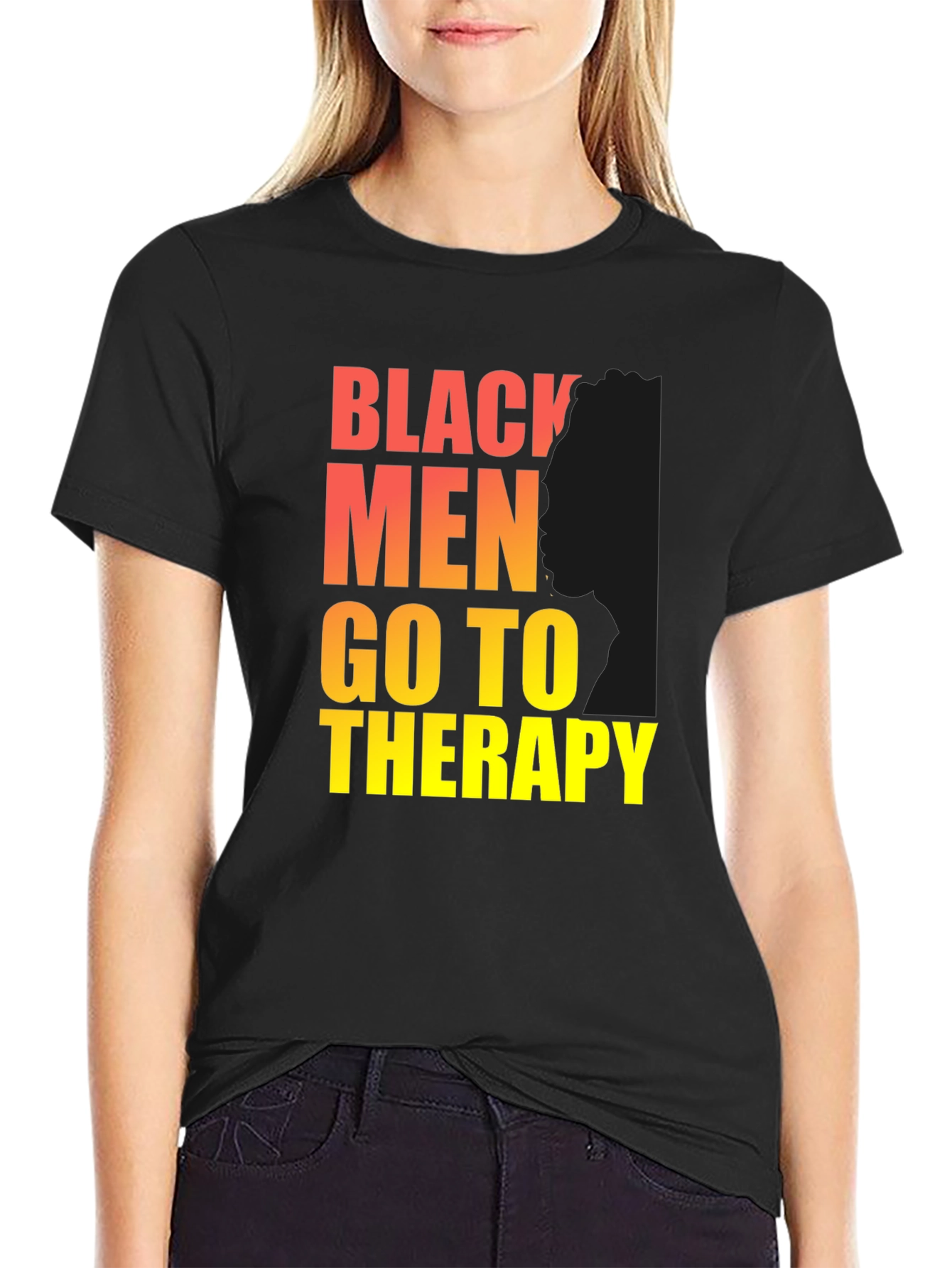 Black Men Go To Therapy T-Shirt