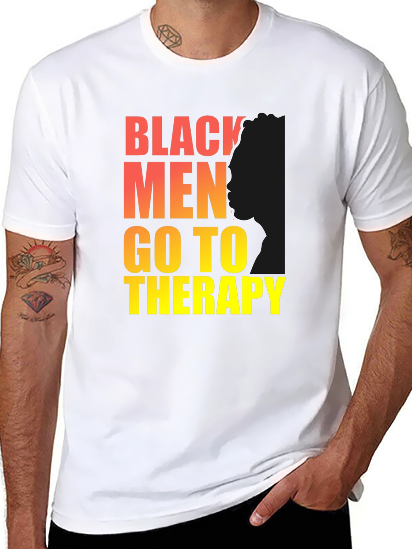Black Men Go To Therapy T-Shirt