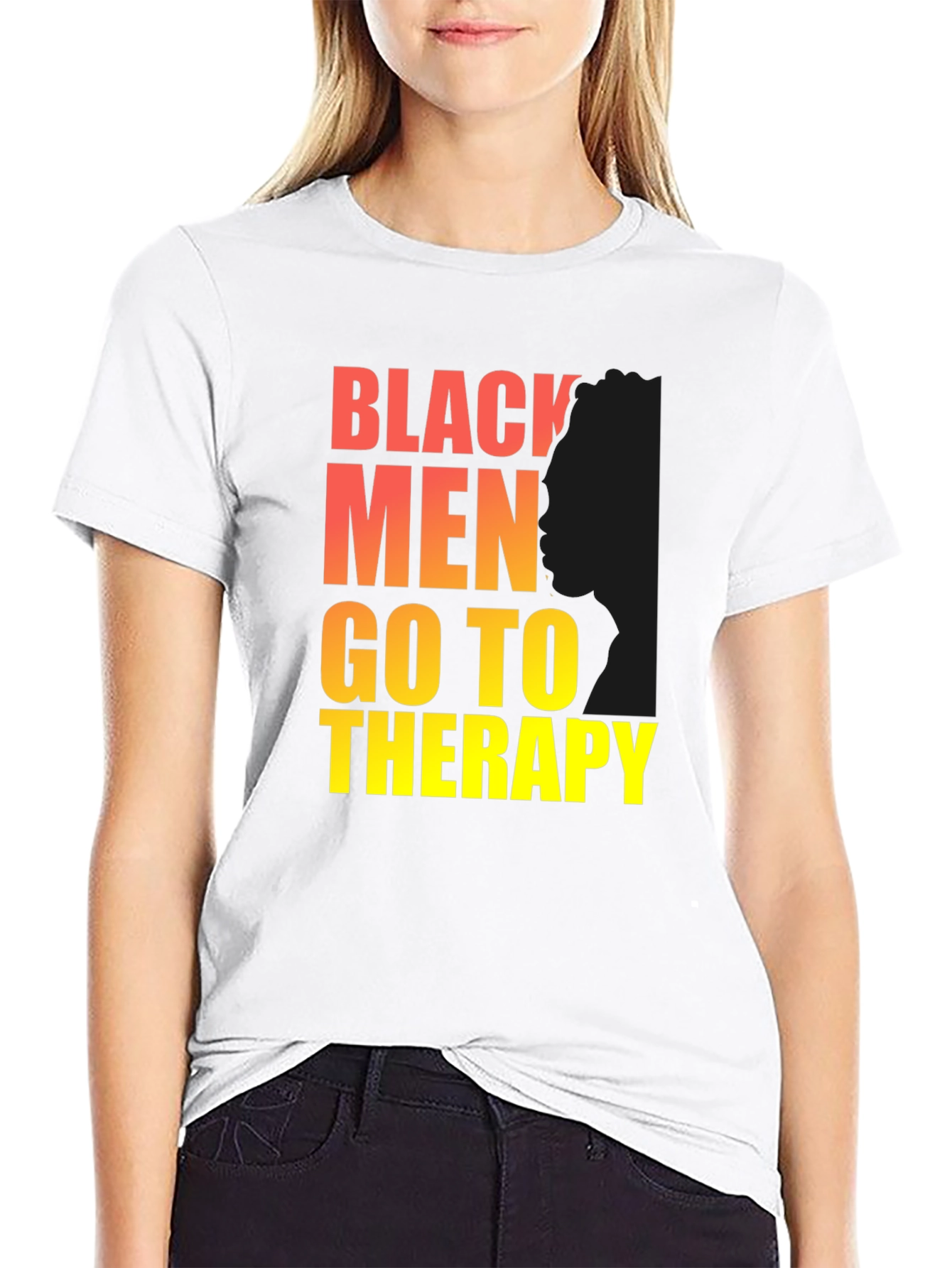 Black Men Go To Therapy T-Shirt