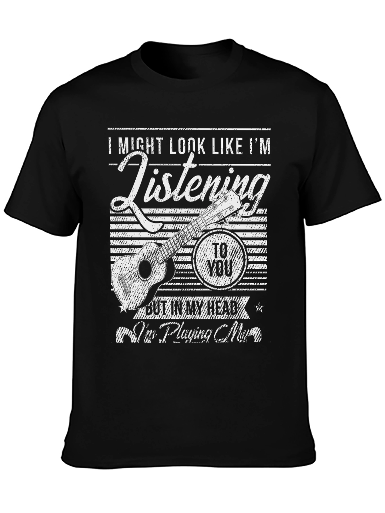 Music Lover T-Shirt: Playing Ukulele in My Head