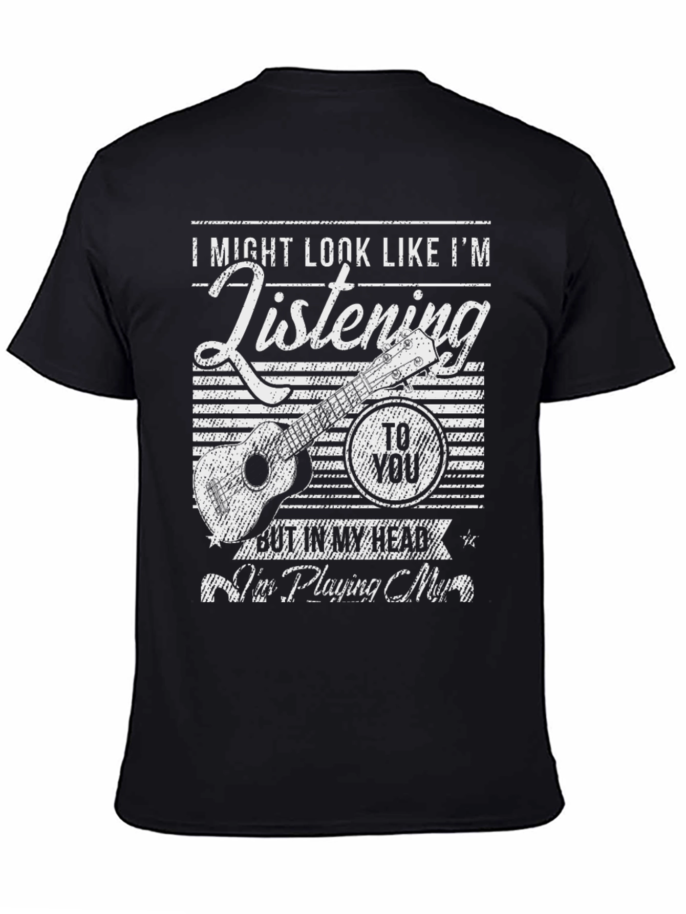 Music Lover T-Shirt: Playing Ukulele in My Head
