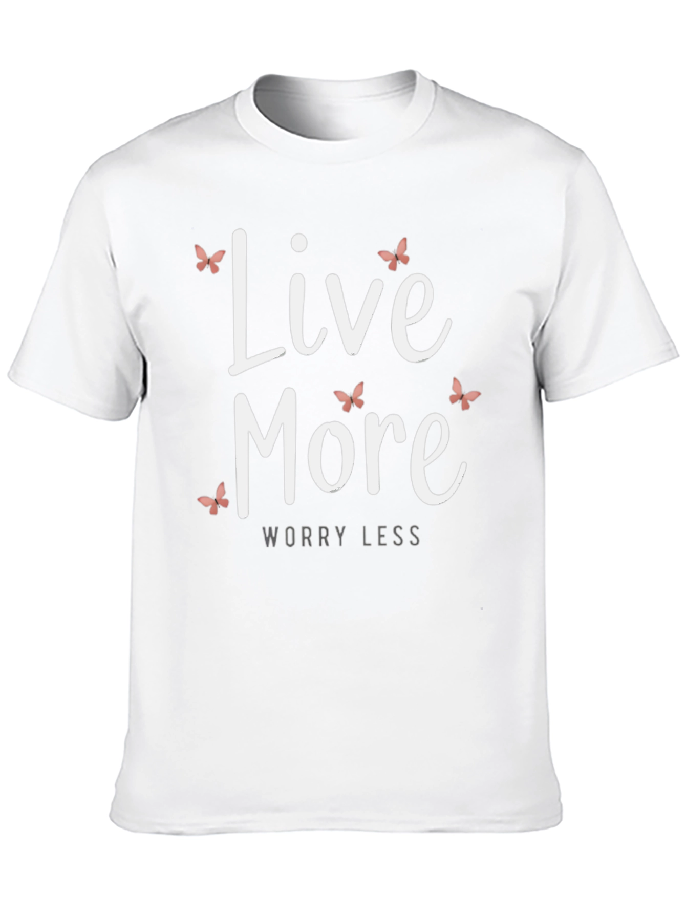 Live More Graphic Tee - Black Casual T-Shirt