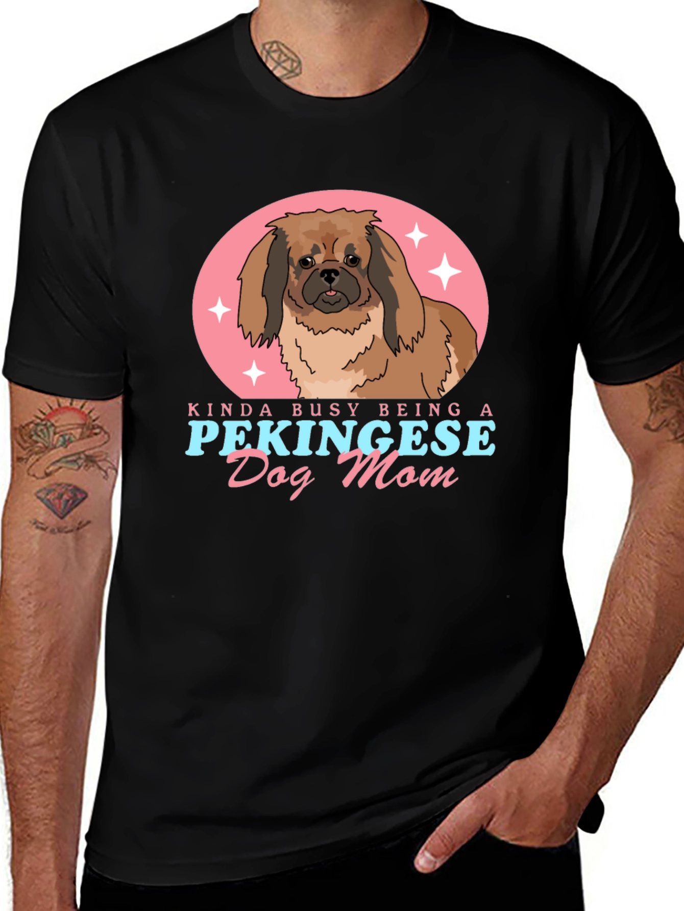 Pekingese Dog Mom T-Shirt - Cute Pet Lover Tee