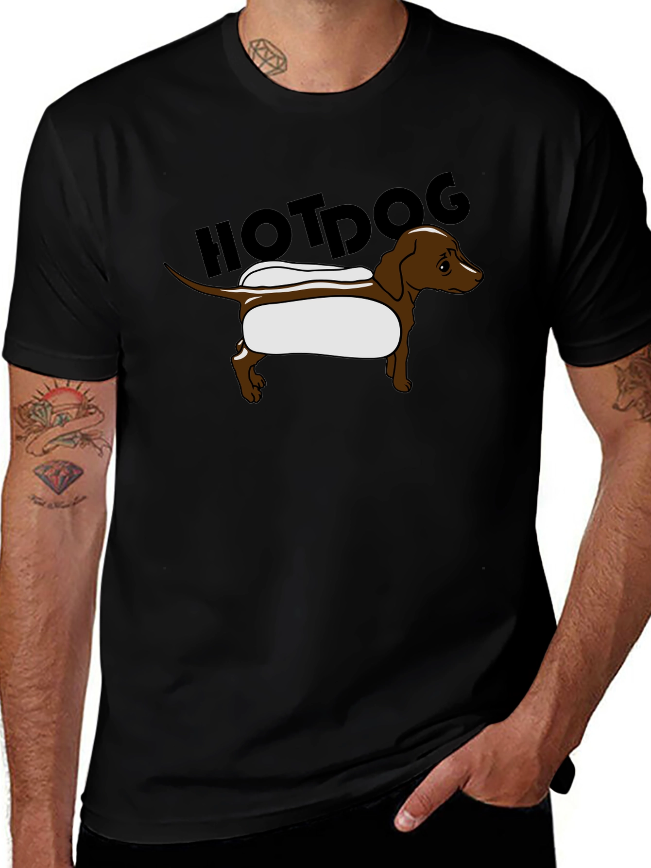 Funny Hotdog Dachshund T-Shirt