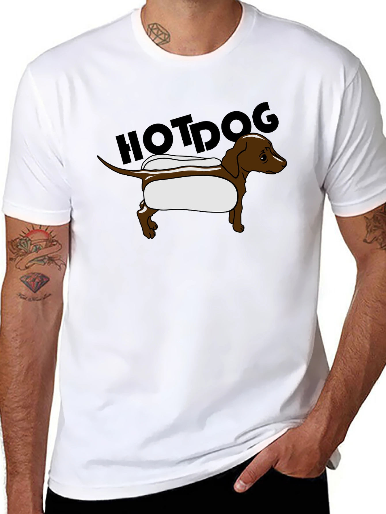 Funny Hotdog Dachshund T-Shirt