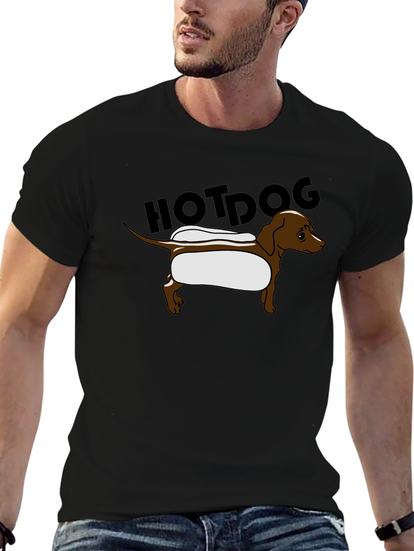 Funny Hotdog Dachshund T-Shirt