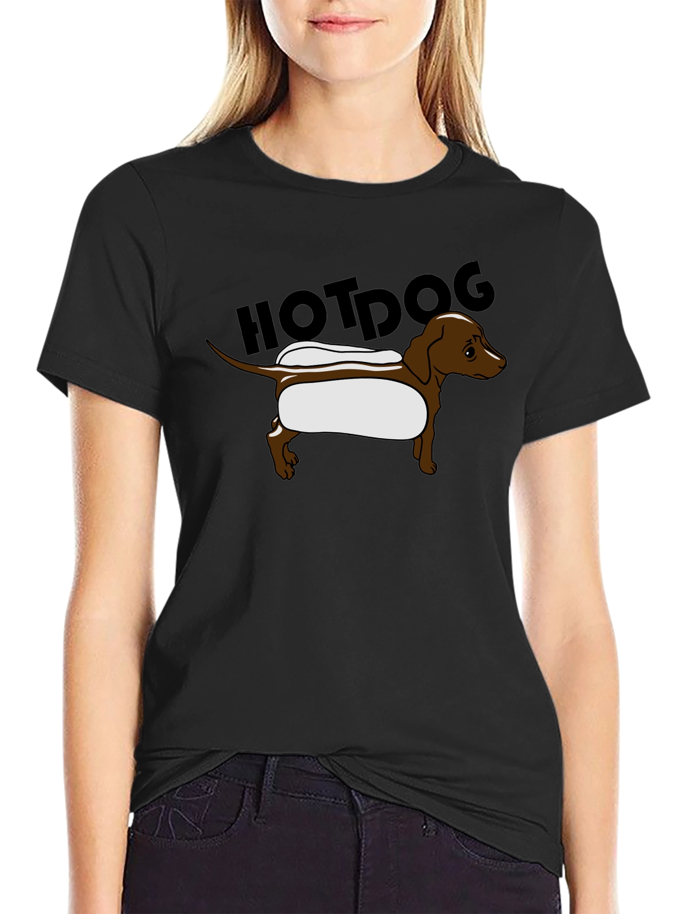 Funny Hotdog Dachshund T-Shirt
