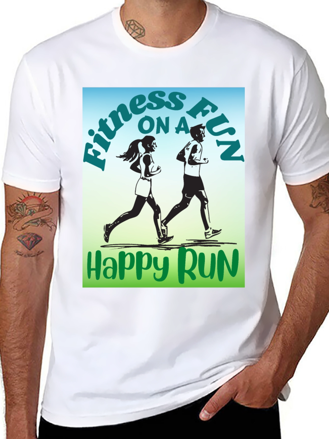 Fitness Fun Run Graphic T-Shirt