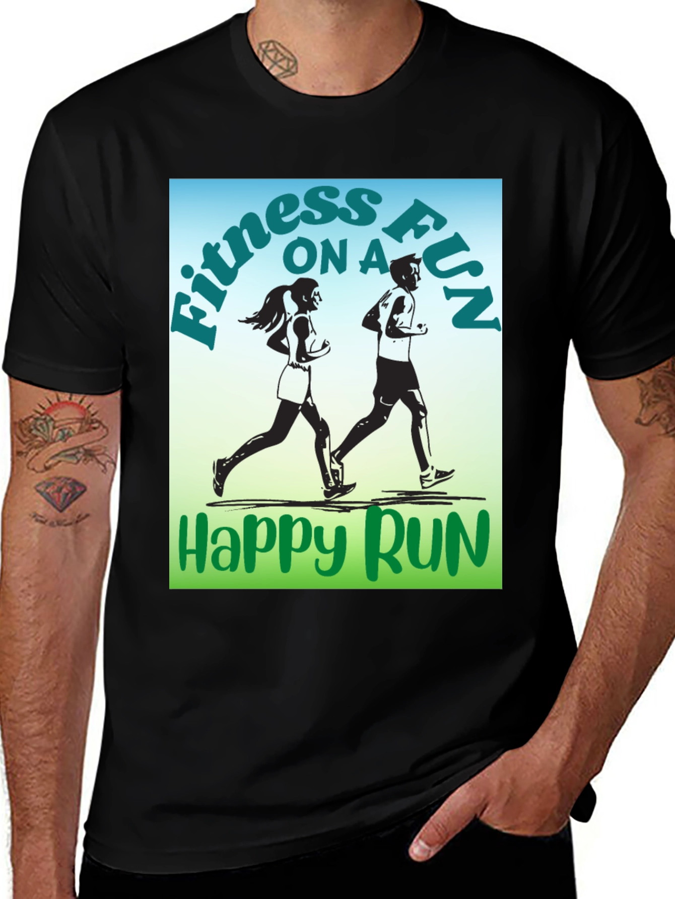 Fitness Fun Run Graphic T-Shirt