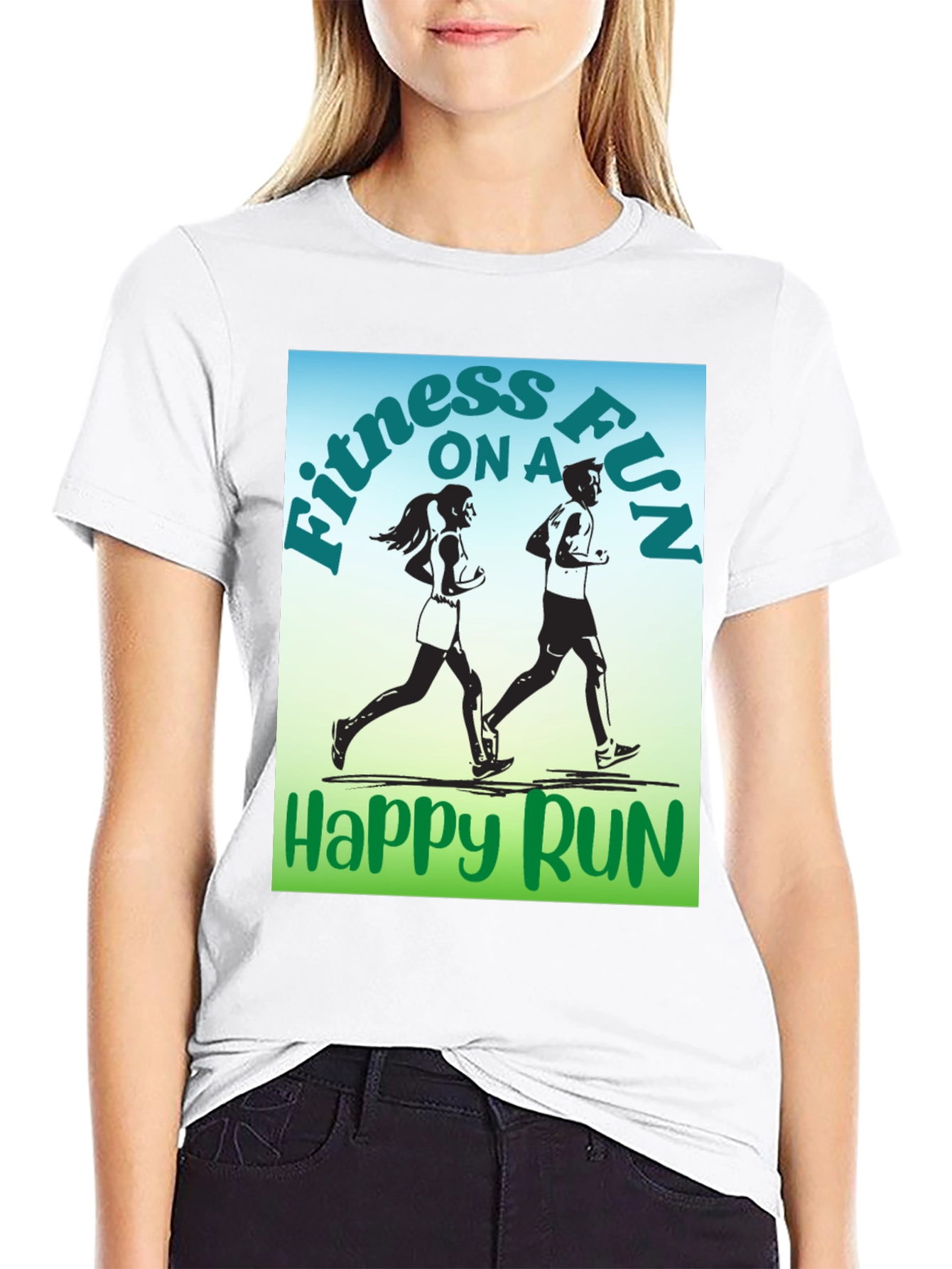 Fitness Fun Run Graphic T-Shirt