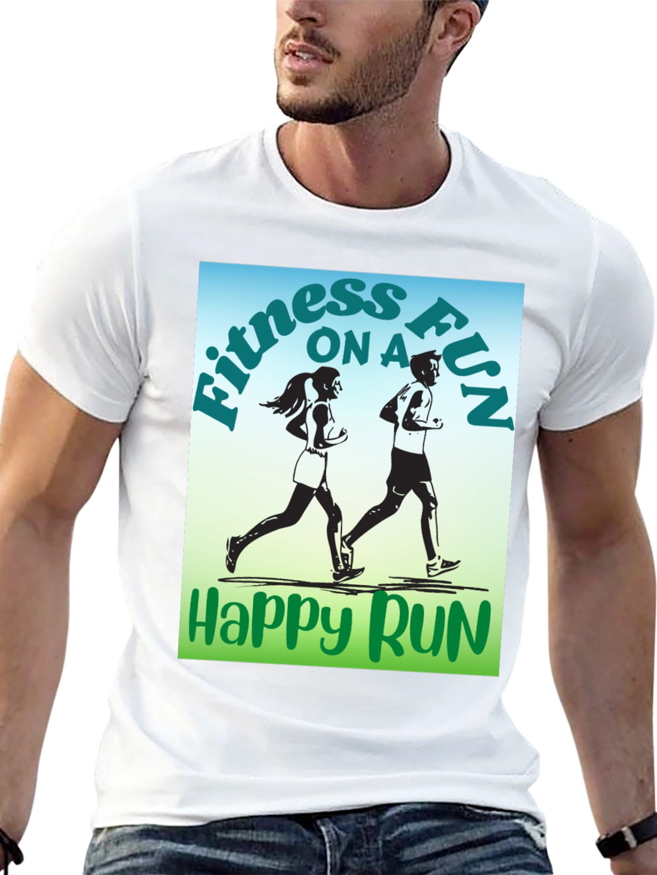 Fitness Fun Run Graphic T-Shirt