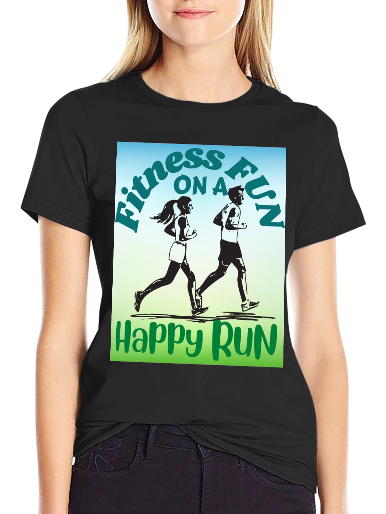 Fitness Fun Run Graphic T-Shirt