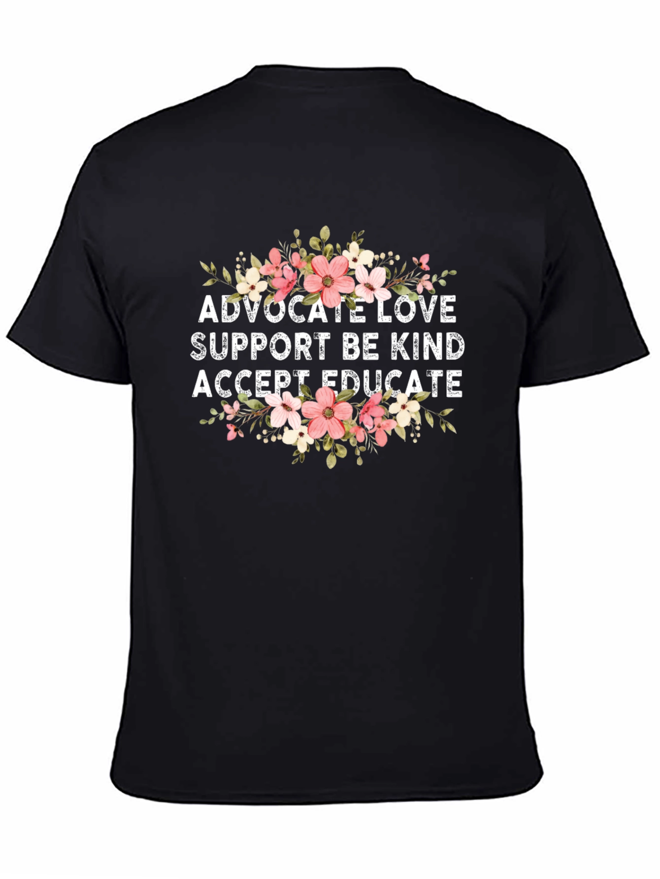 Advocate Love Graphic Tee - Black Cotton T-Shirt