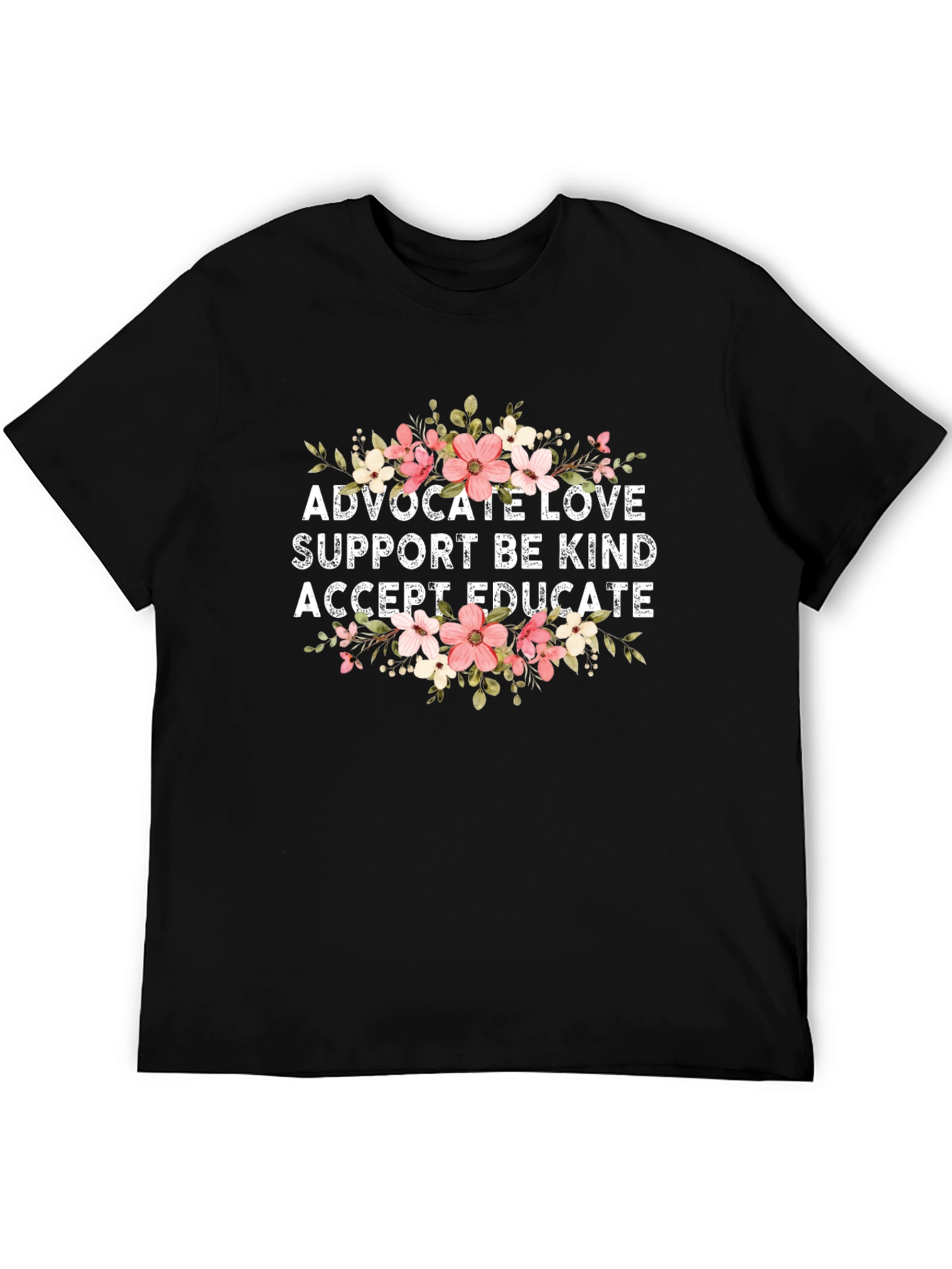 Advocate Love Graphic Tee - Black Cotton T-Shirt