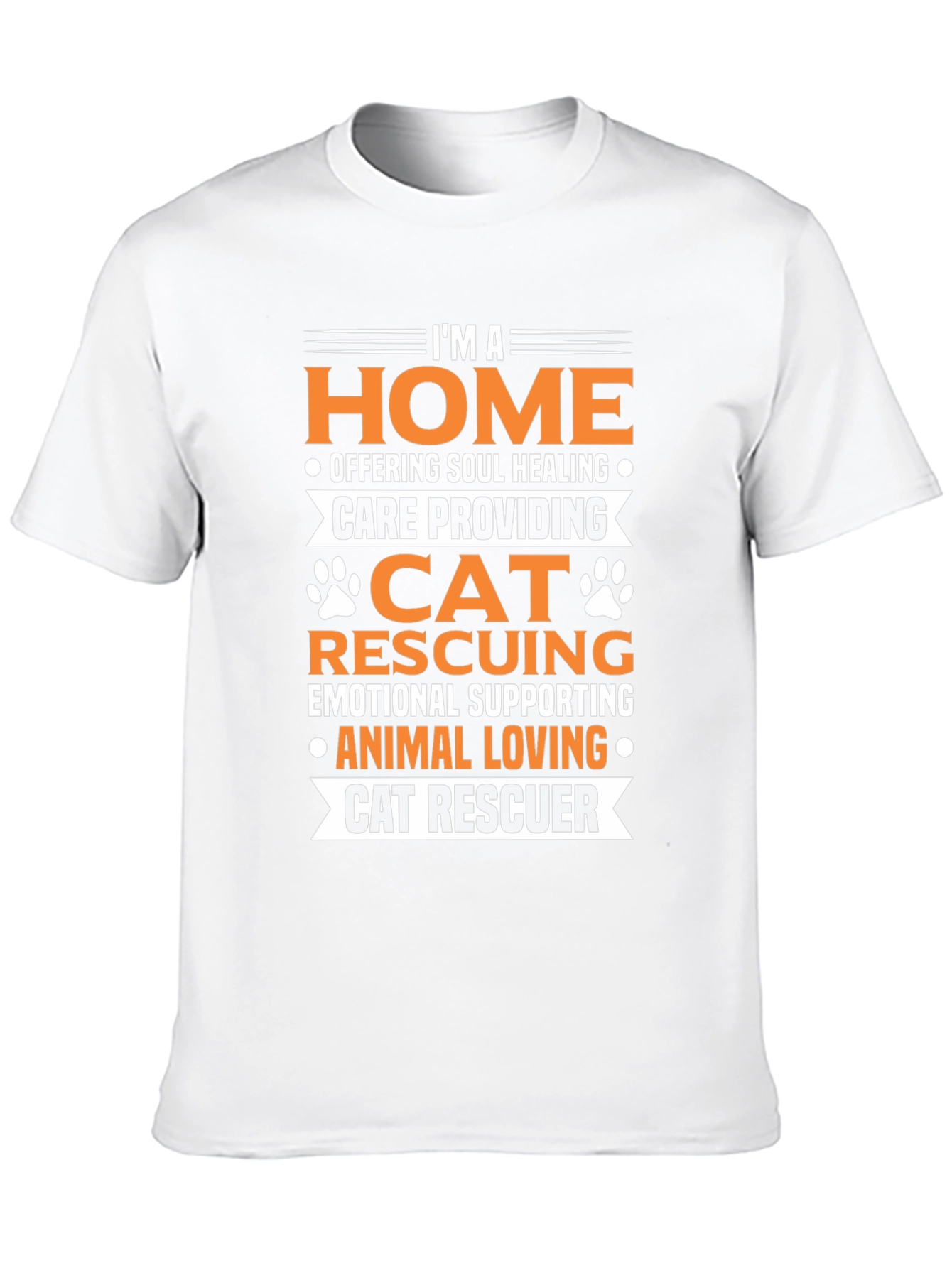 Cat Rescuer T-Shirt: Home is Where My Cat Is