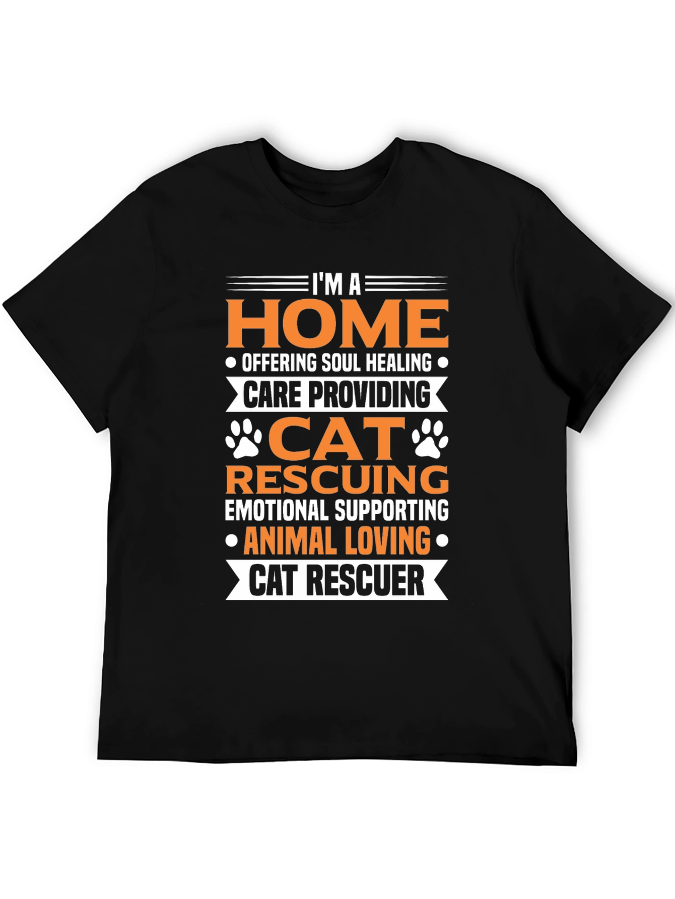 Cat Rescuer T-Shirt: Home is Where My Cat Is