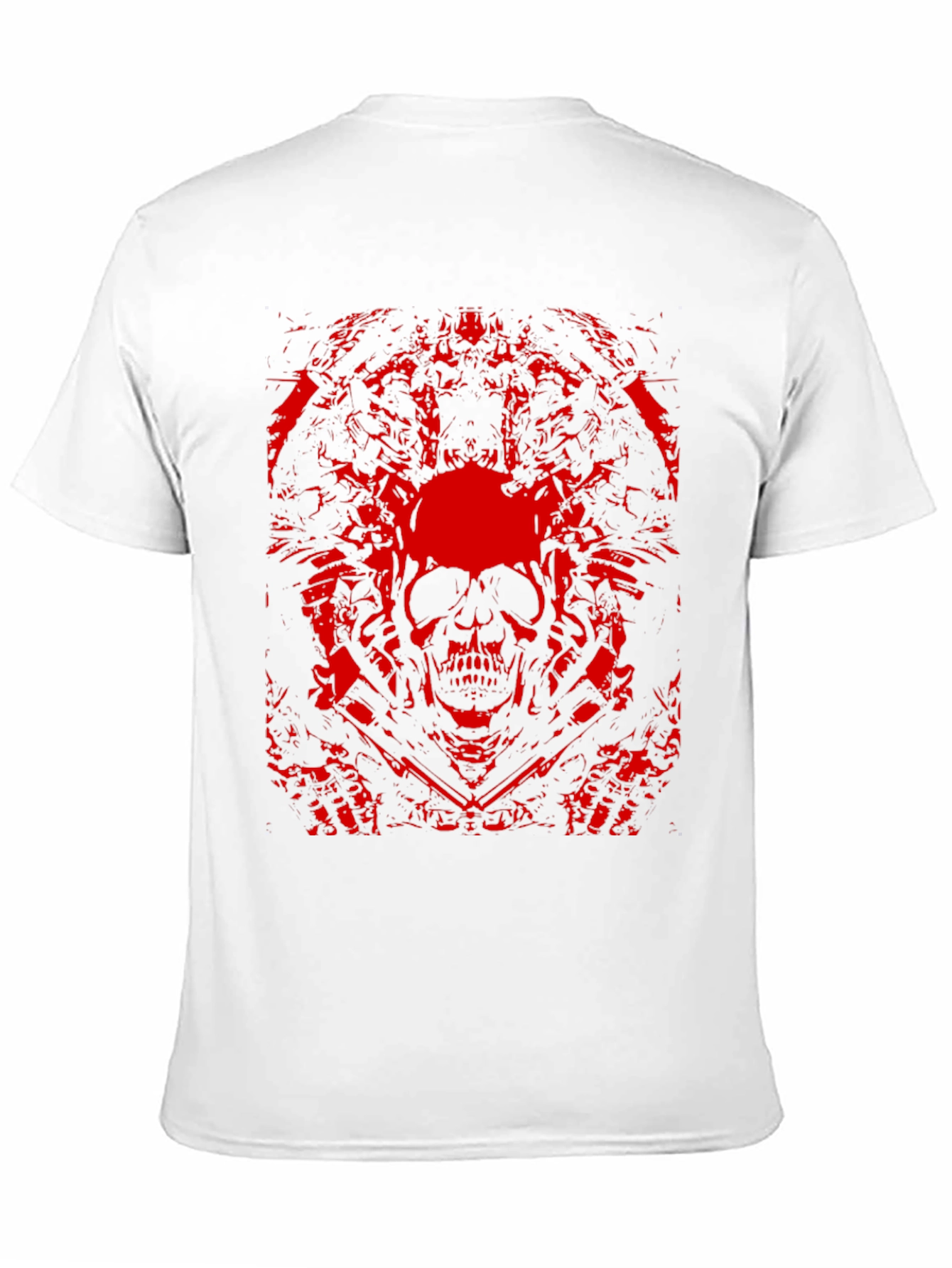 Edgy Skull Graphic Black T-Shirt
