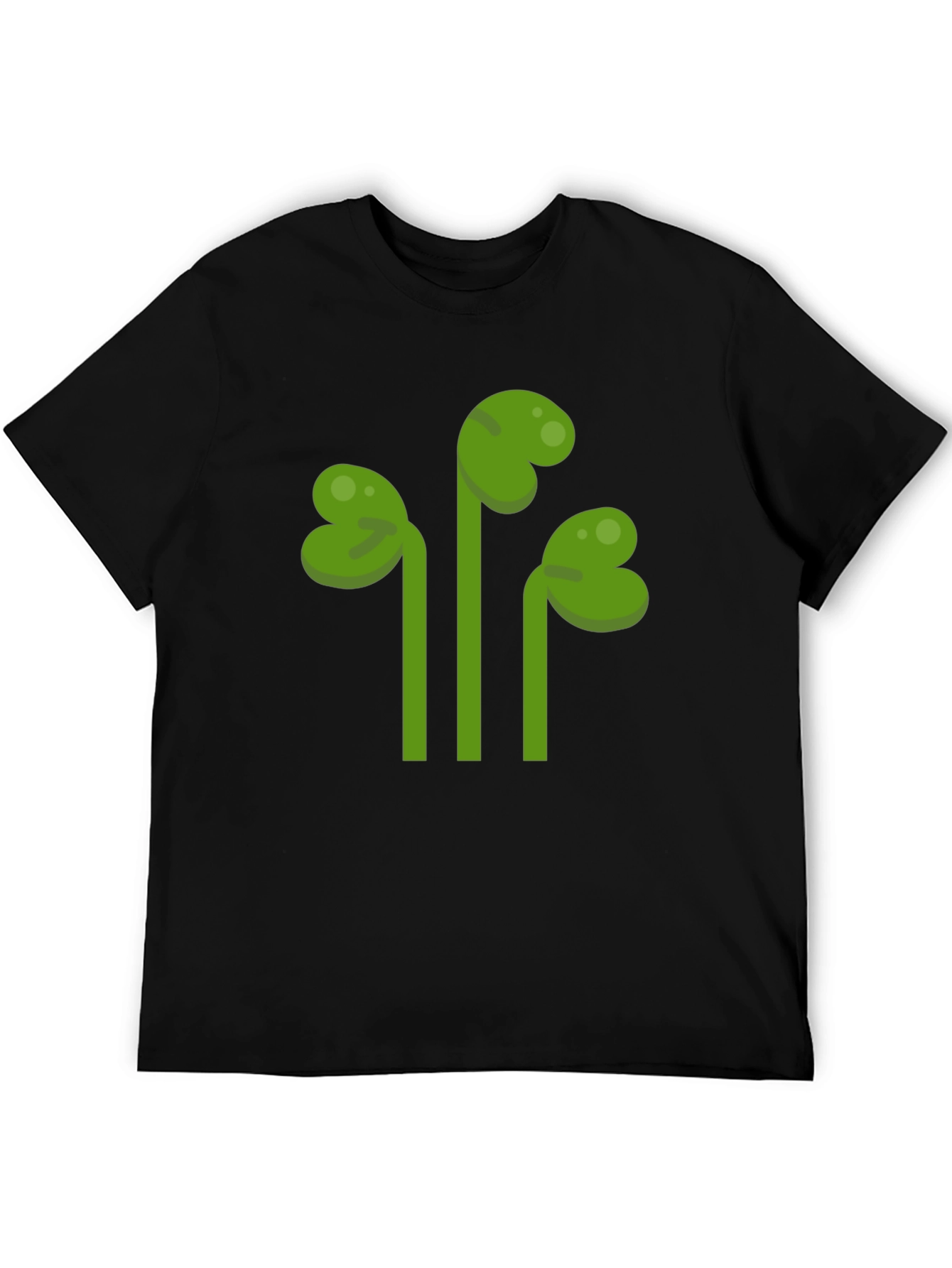 Shamrock Graphic Tee - Black Casual T-Shirt