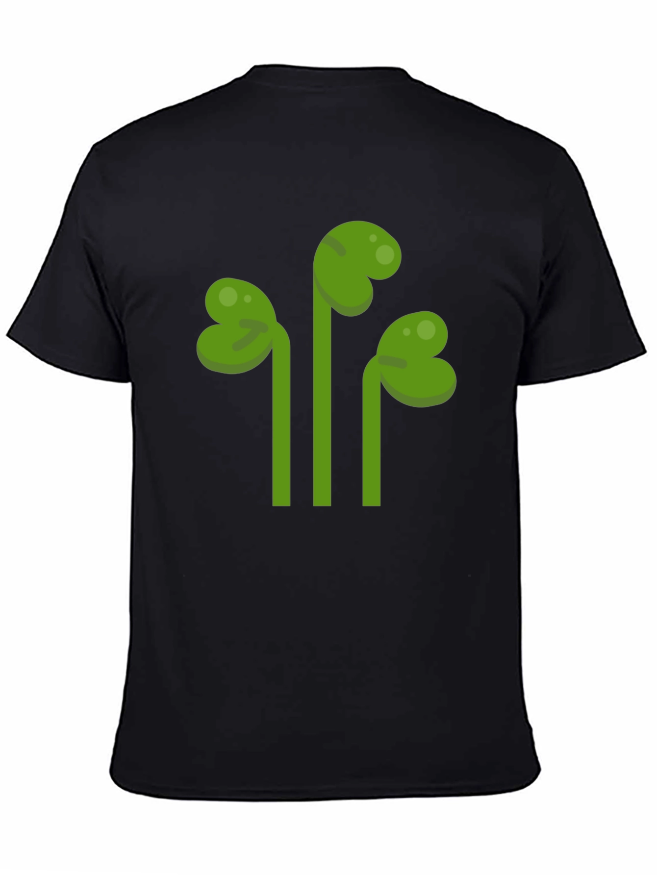 Shamrock Graphic Tee - Black Casual T-Shirt