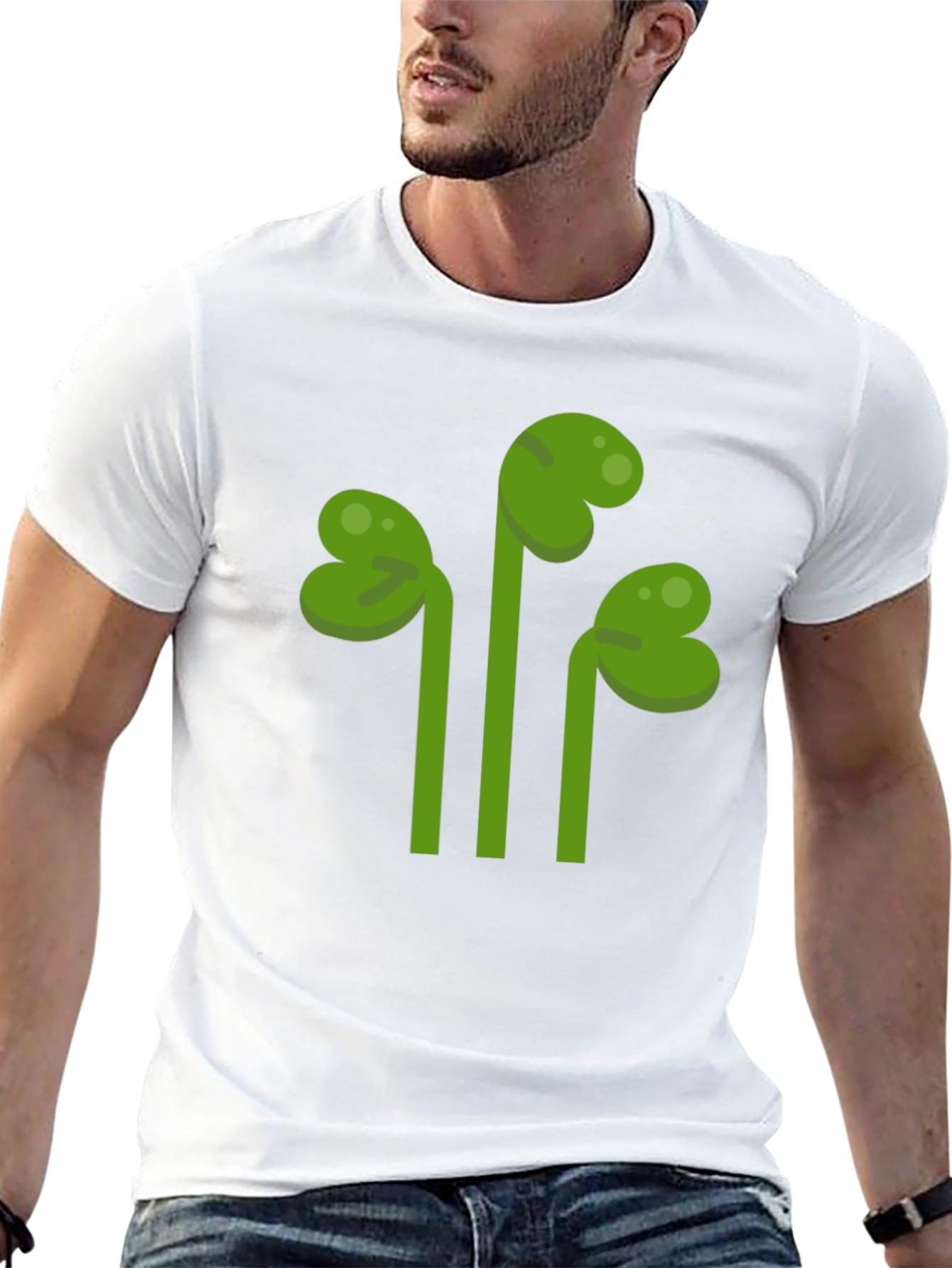 Shamrock Graphic Tee - Black Casual T-Shirt