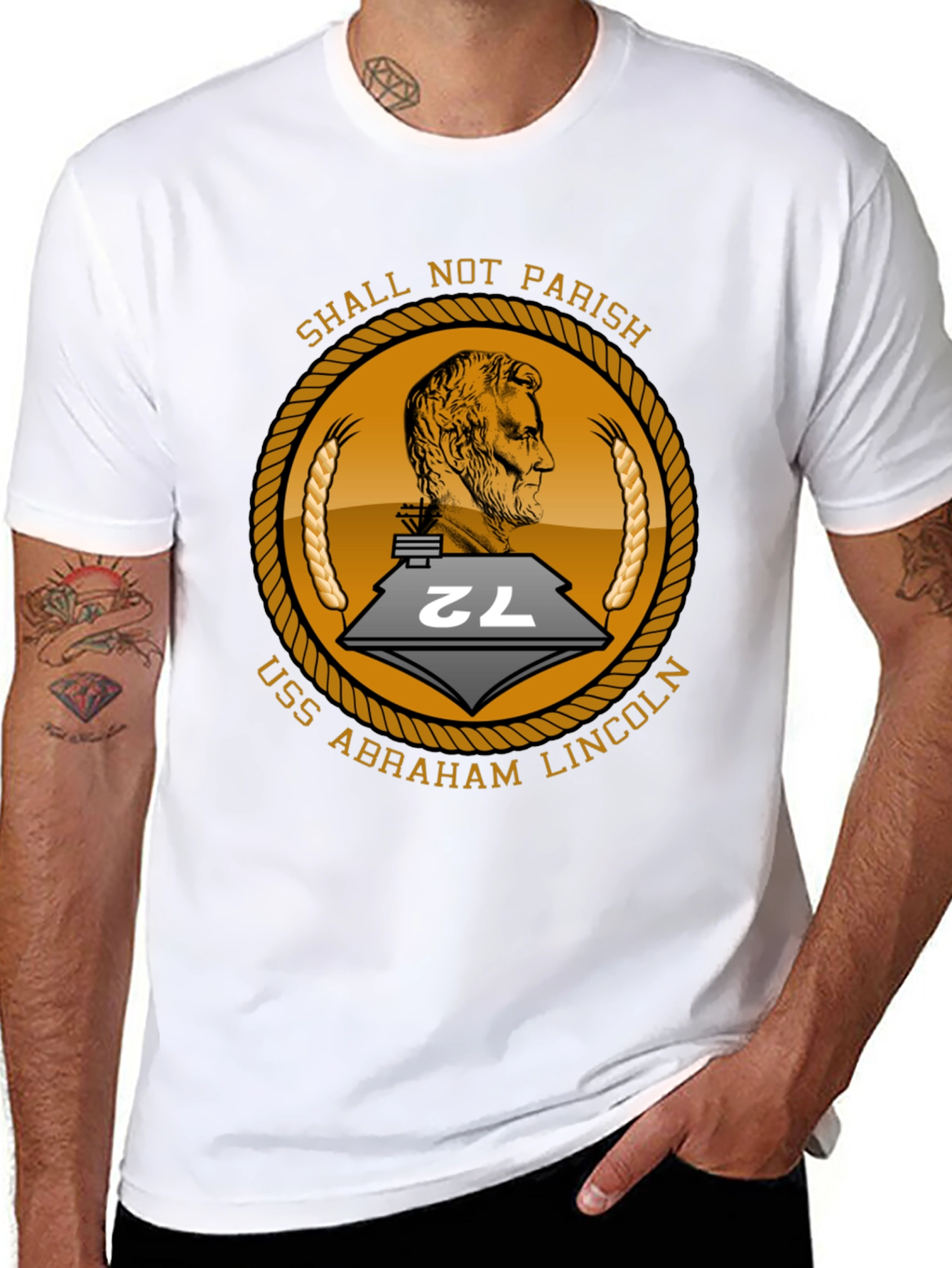 USS Abraham Lincoln T-Shirt - Shall Not Parish