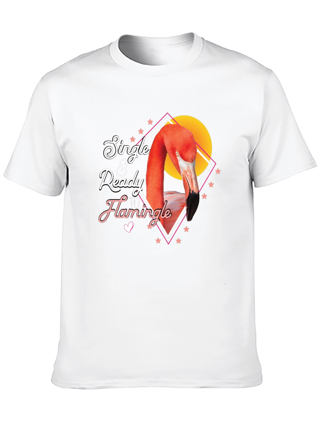 Single & Ready to Flamingle Graphic Tee