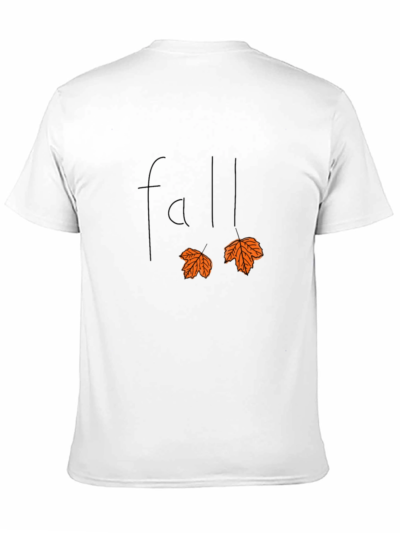 Fall Leaves Graphic Tee - Black